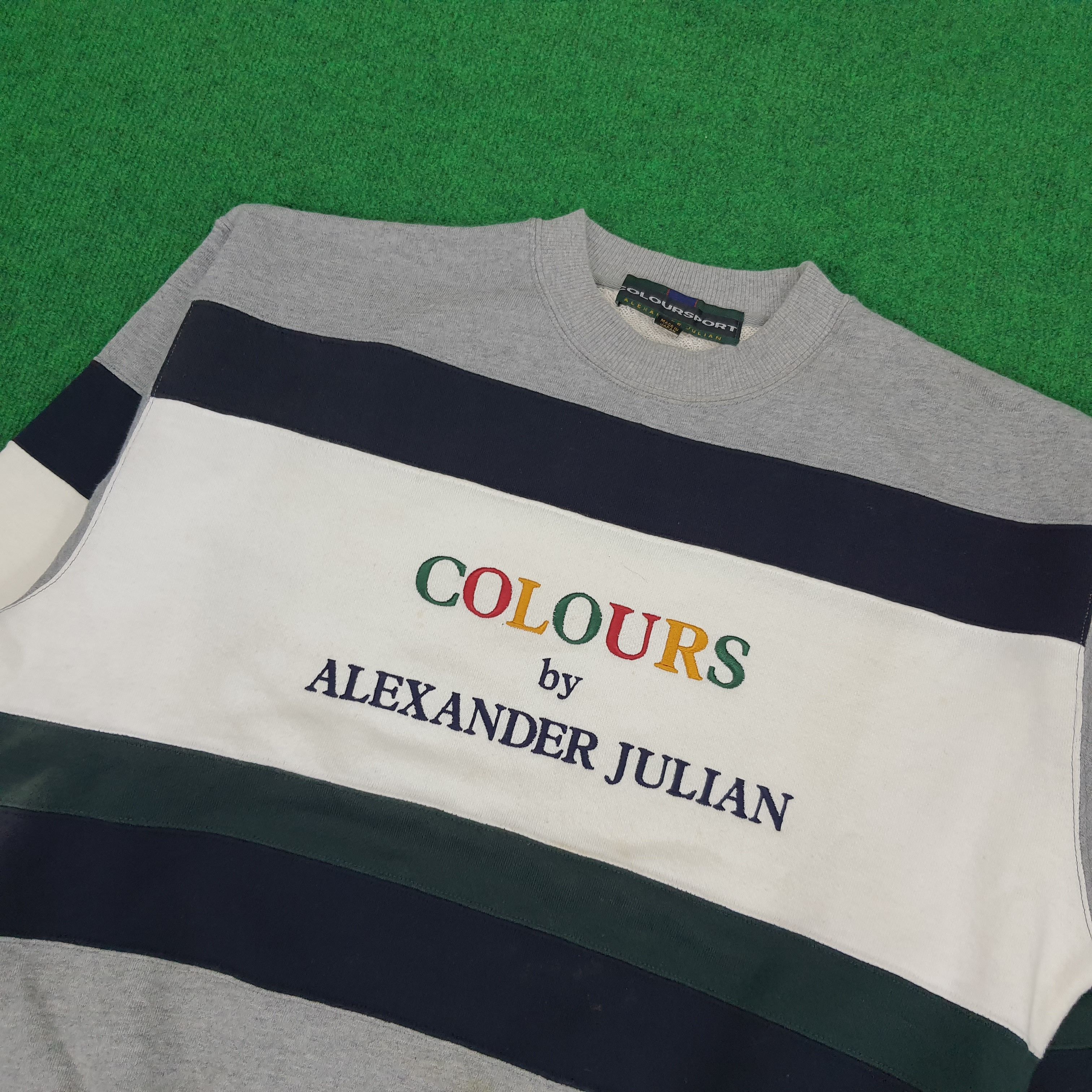 Alexander Julian × Vintage Vintage Colours by Alexander Julian Sweatshirt Size US M / EU 48-50 / 2 - 2 Thumbnail