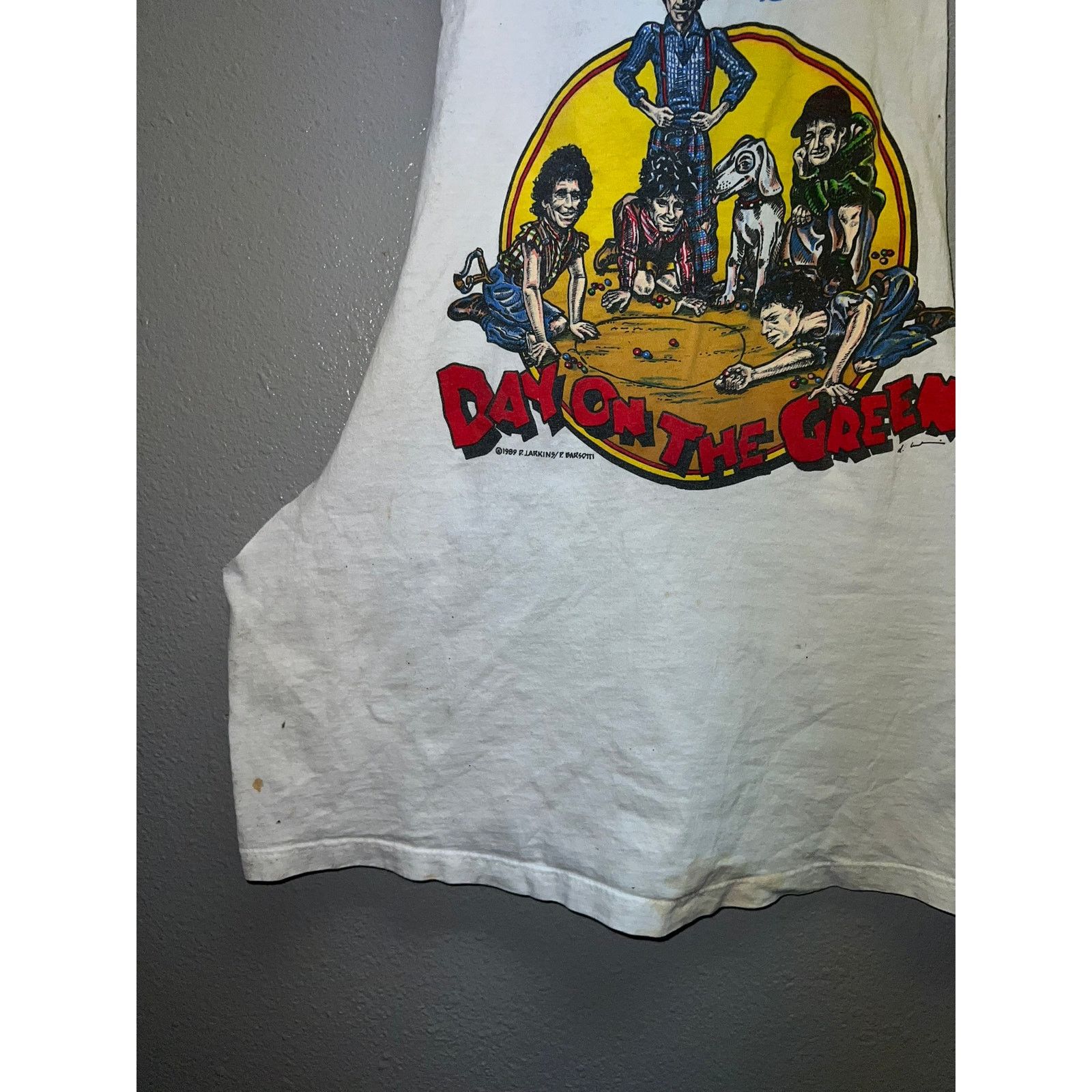 Vintage Vintage Rolling Stones Tank Shirt Living Colour Chopped XL Size US XL / EU 56 / 4 - 7 Thumbnail