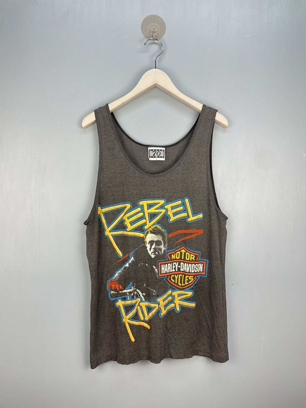 Harley Davidson × Vintage Vintage James Dean Harley Davidson tank top Size US L / EU 52-54 / 3 - 1 Thumbnail