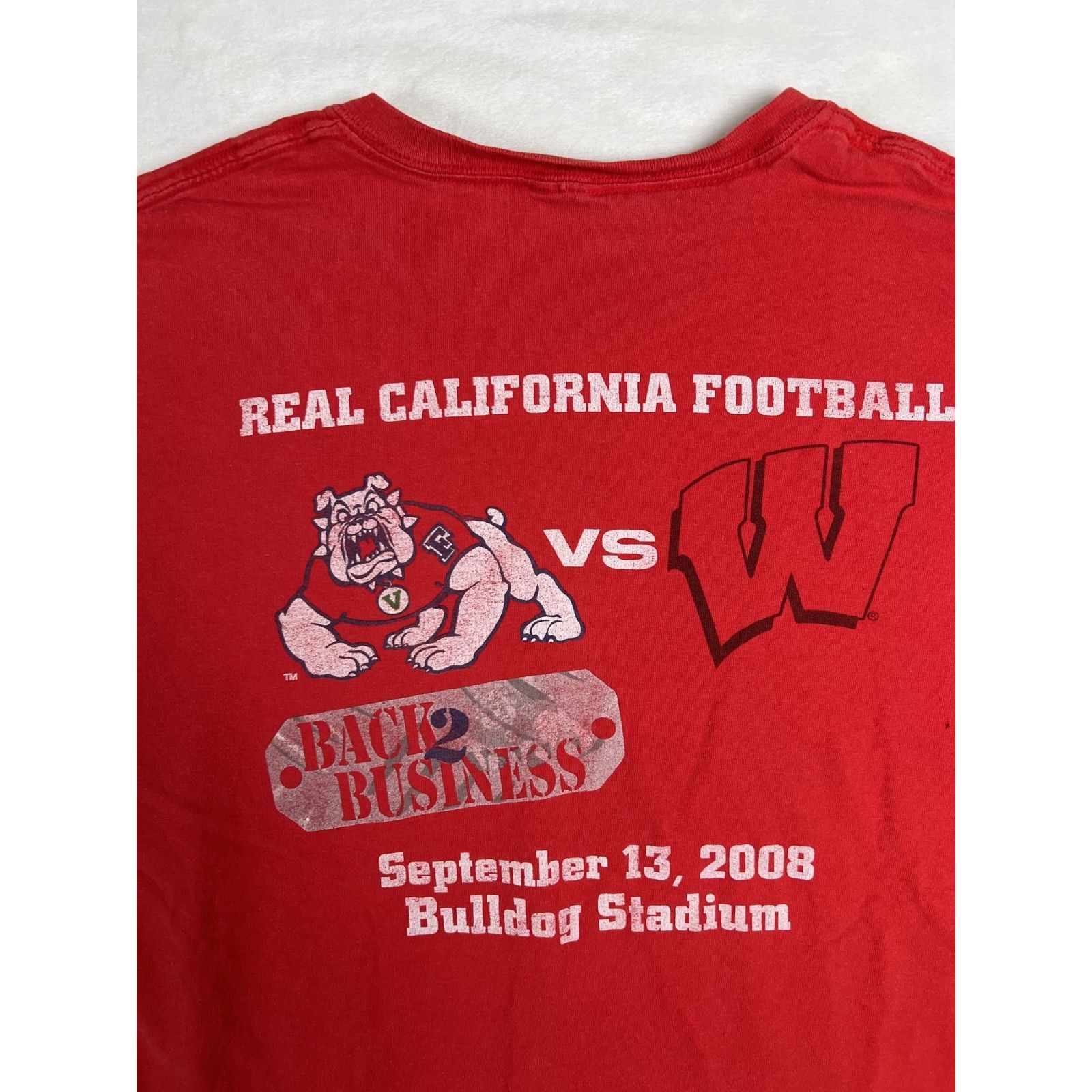 Gildan Vintage Fresno State Bulldogs T-Shirt Size L Double Sided Y Size US L / EU 52-54 / 3 - 9 Thumbnail