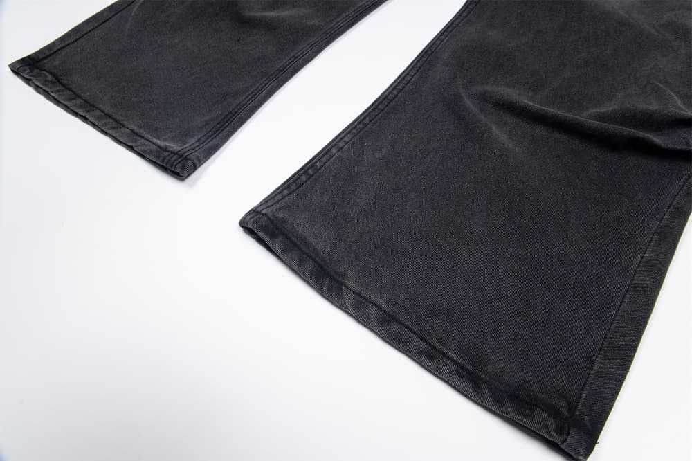 Japanese Brand × Jean Men's cargo punk trend washed distressed pleated loose jeans Size US 32 / EU 48 - 5 Thumbnail