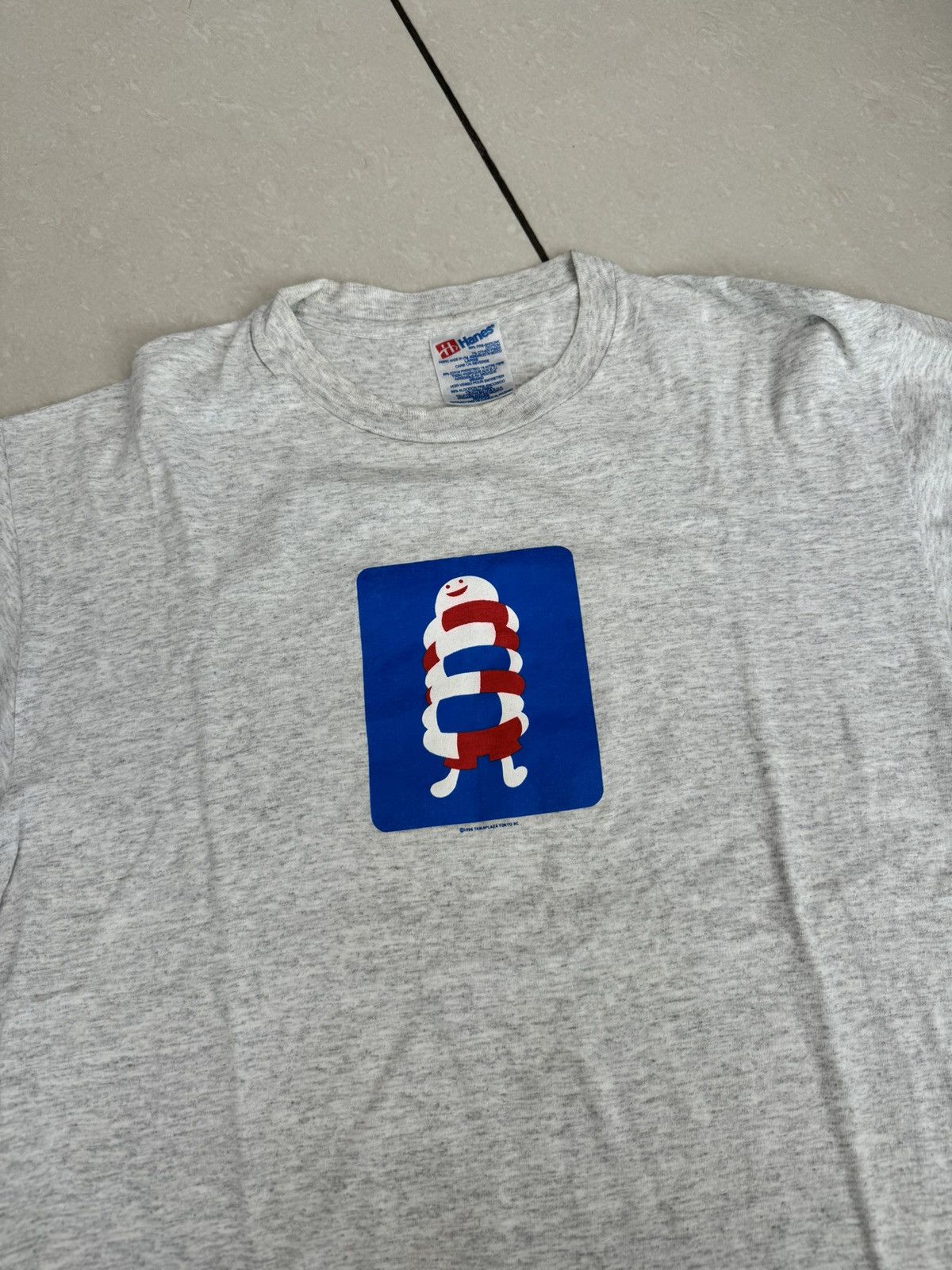 Japanese Brand × Vintage Vintage ‘96 Tamaplaza Tokyu Mascot Icon Grey Tee Size US L / EU 52-54 / 3 - 1 Thumbnail