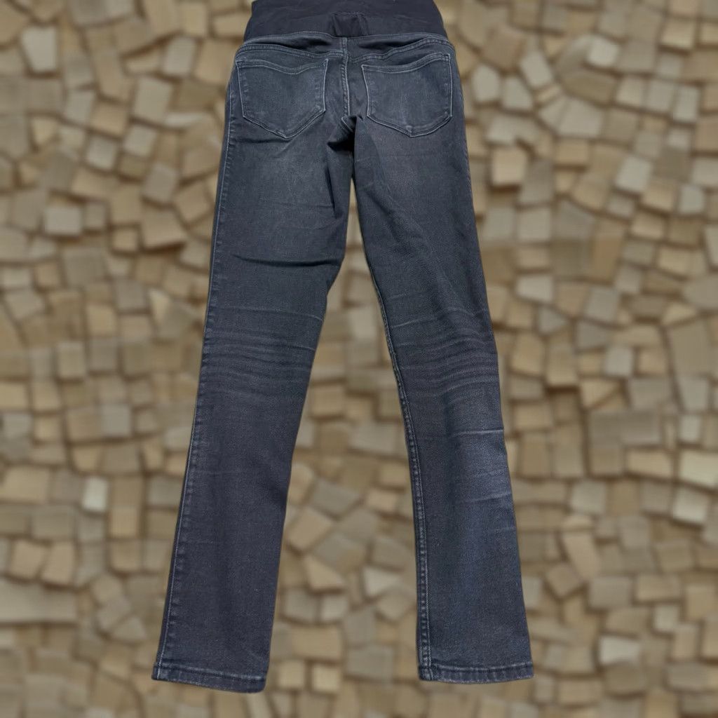 Old Navy Old Navy Jeans Womens Maternity 6 Long Black Skinny Jeans High Rise Pull On Mens? Size 28" / US 6 / IT 42 - 1 Thumbnail