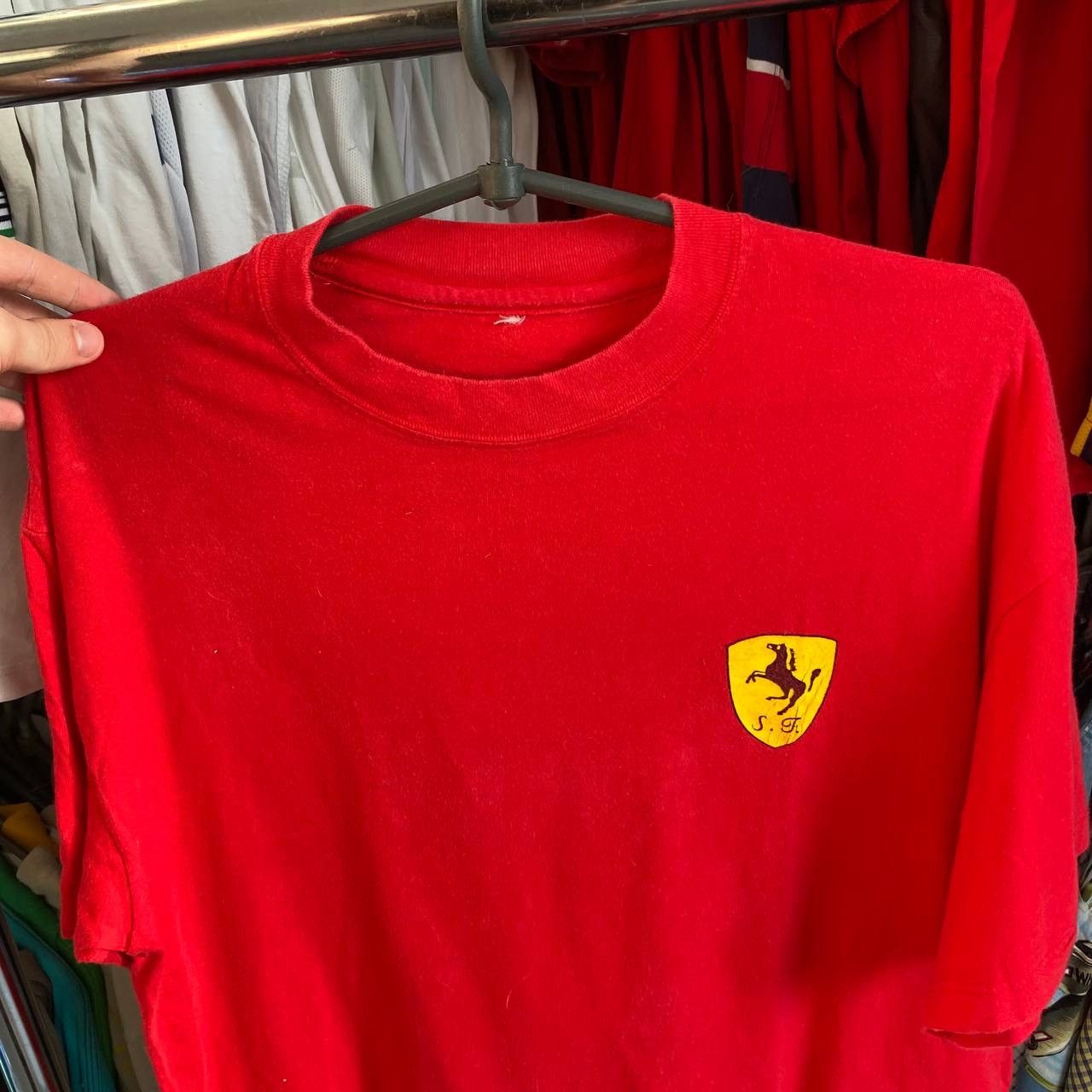 Ferrari × Vintage Vintage Ferrari big logo racing 90’s streetwear tee Size US M / EU 48-50 / 2 - 4 Thumbnail