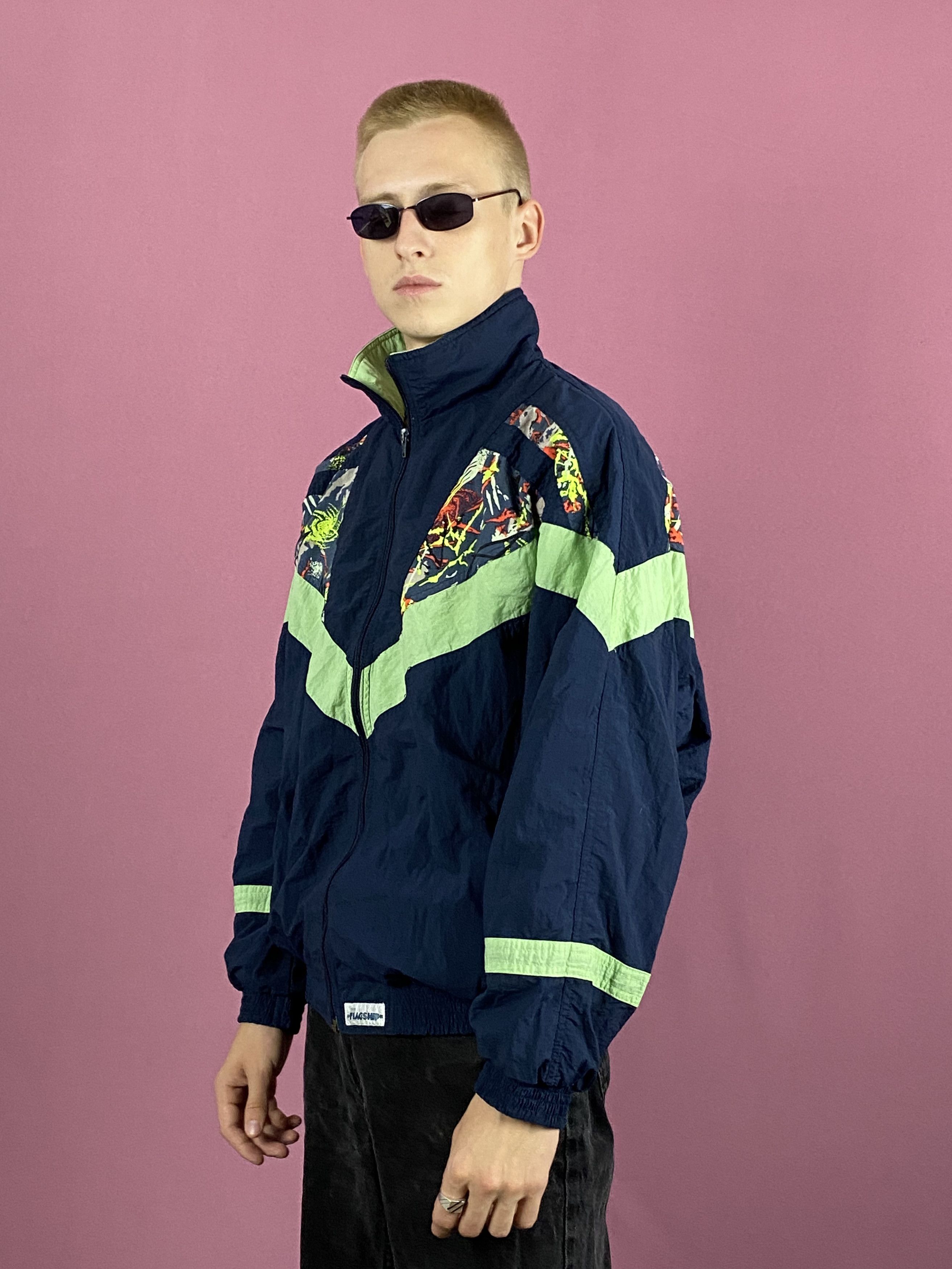 Vintage 90s Flagship Vintage Men's Windbreaker Jacket - Size L Size US L / EU 52-54 / 3 - 2 Thumbnail
