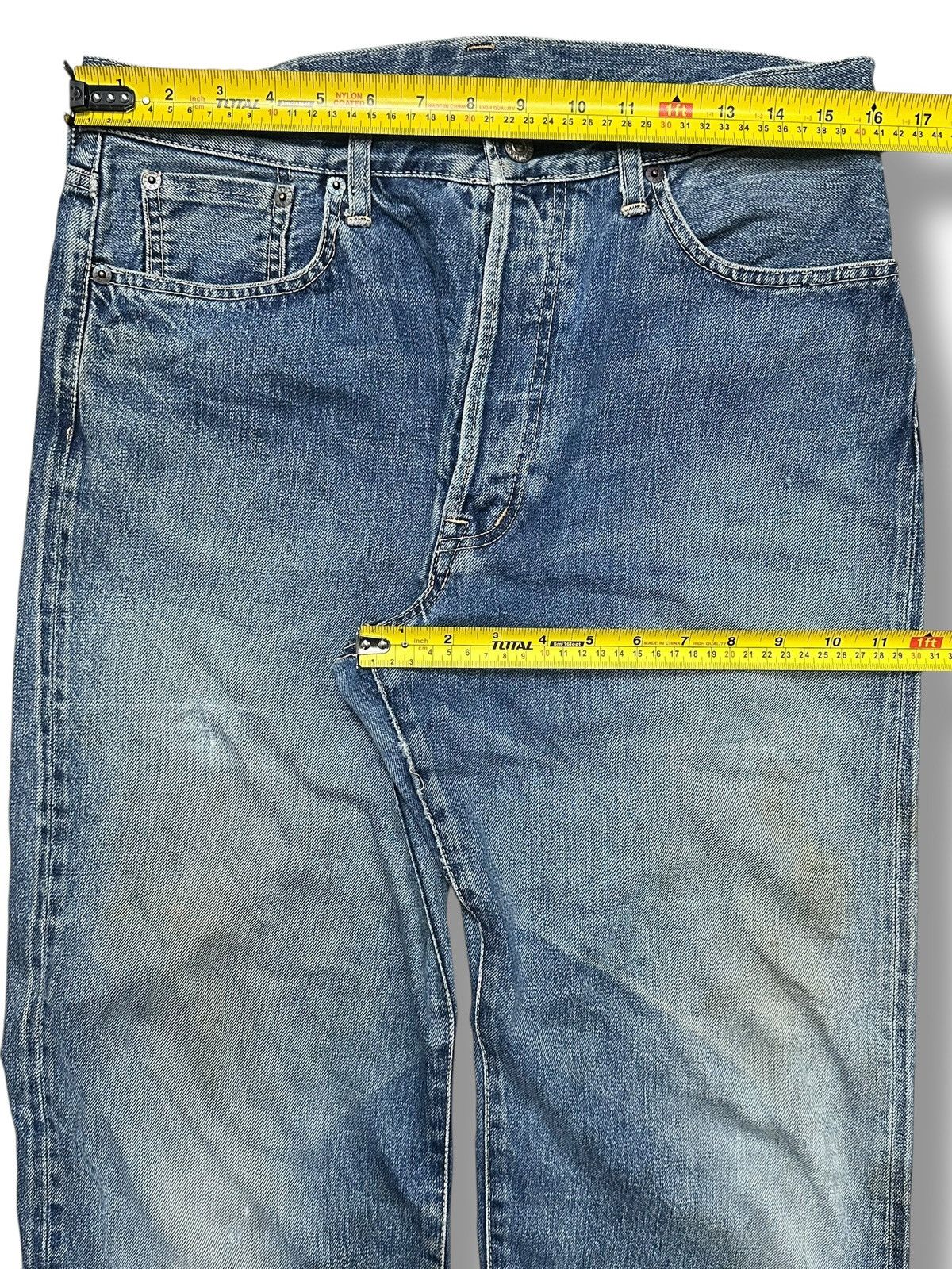 Spellbound Spellbound x Domingo Selvedge Distressed Denim Faded Jeans Size US 32 / EU 48 - 21 Thumbnail