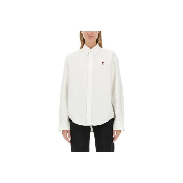 AMI AMIPARIS Red Heart Casual Button-Up Shirt -2507 Size US XL / EU 56 / 4 - 1 Thumbnail