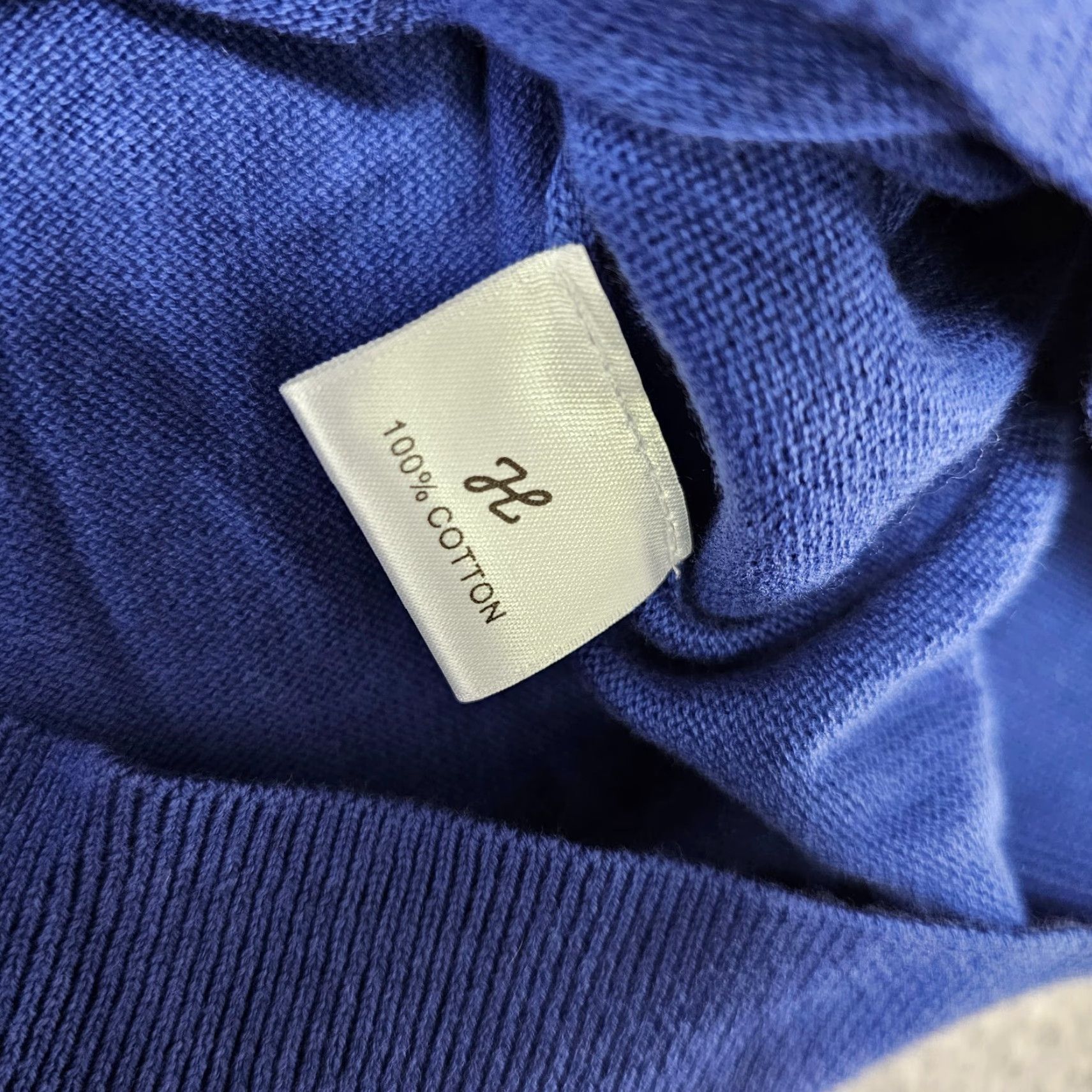 Vintage J. Hilburn Mock Neck Pullover Sweater Mens M Blue 100% Cotton Knit 1/4 Zip Size US M / EU 48-50 / 2 - 6 Thumbnail