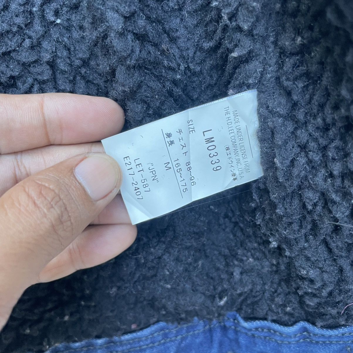 Lee × Vintage 💥Vintage Lee Riders Indigo Sherpa Jacket Size US M / EU 48-50 / 2 - 8 Thumbnail