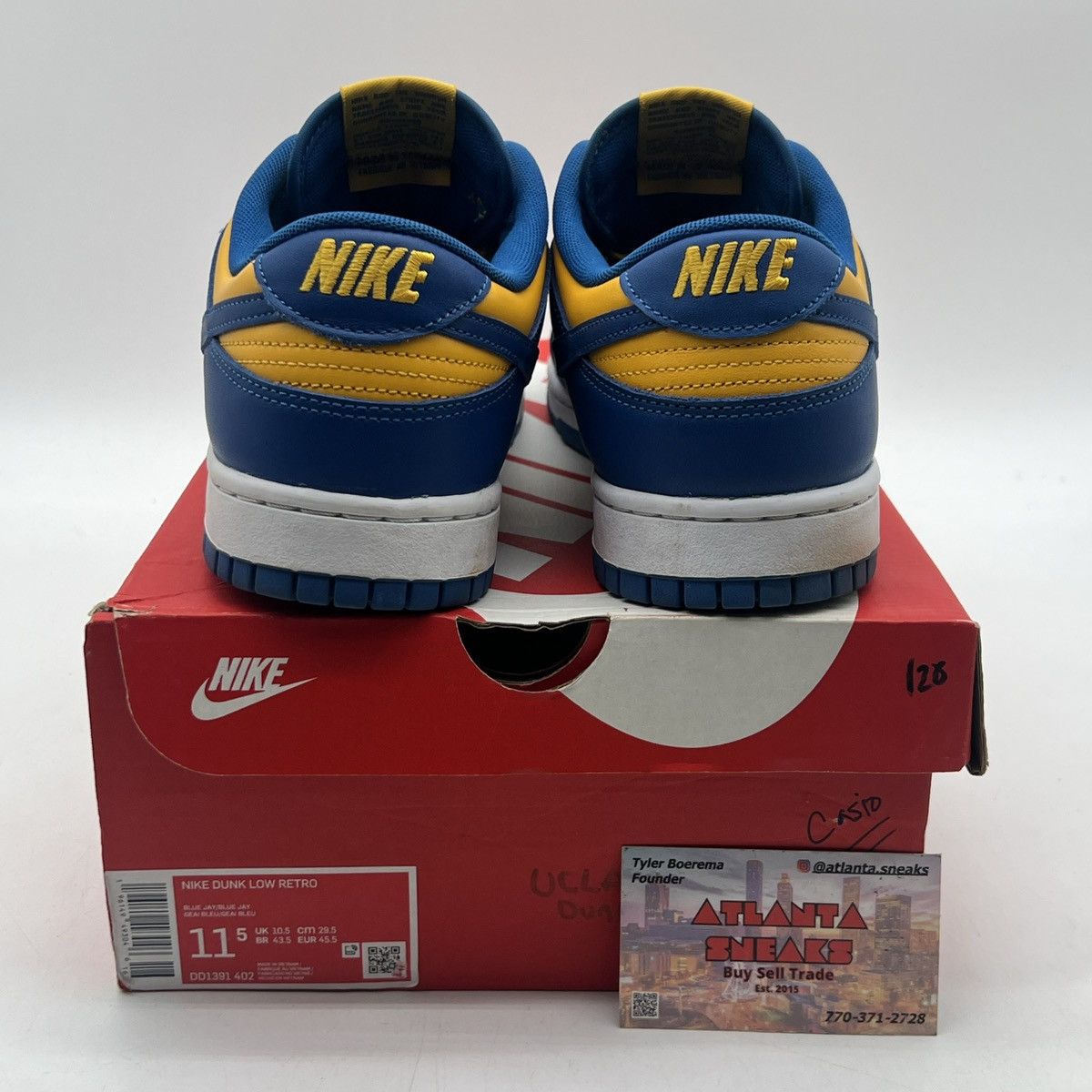 Nike Nike dunk low ucla Size US 11.5 / EU 44-45 - 3 Thumbnail