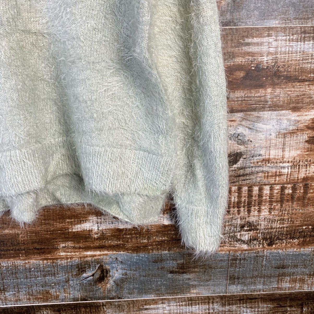 Japanese Brand D Bou Jeloud faded Light Green shaggy Mohair Knitwear#c1046 Size M / US 6-8 / IT 42-44 - 8 Thumbnail