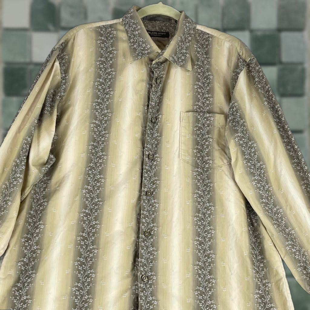 Tommy Bahama Tommy Bahama Button-Up Shirt Mens Size XL Island Soft Brown Casual Long Sleeve Size US XL / EU 56 / 4 - 1 Thumbnail