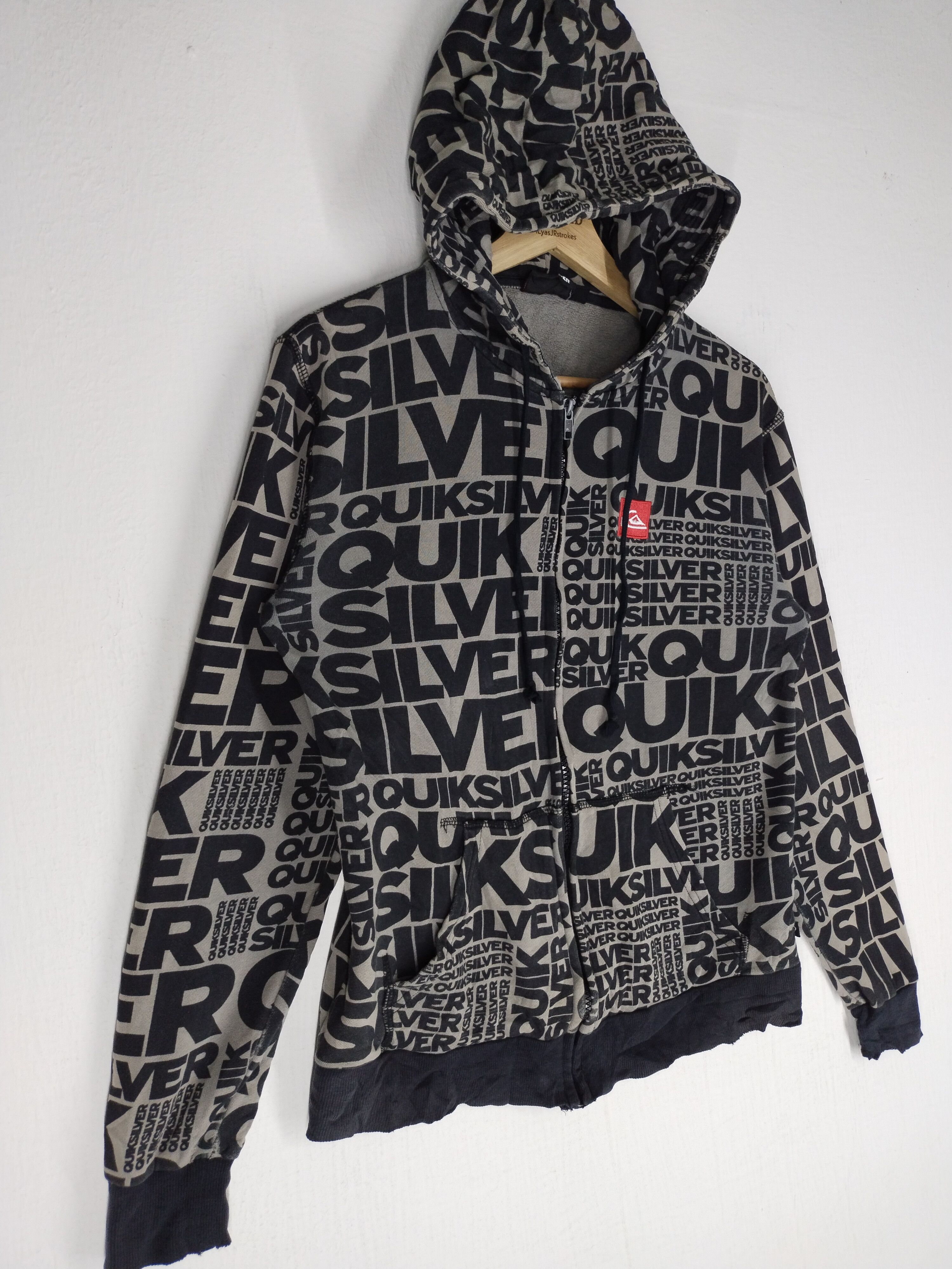 Quiksilver × Vintage Quiksilver All Over Print Hoodie Sweatshirt Size S Size US S / EU 44-46 / 1 - 6 Thumbnail