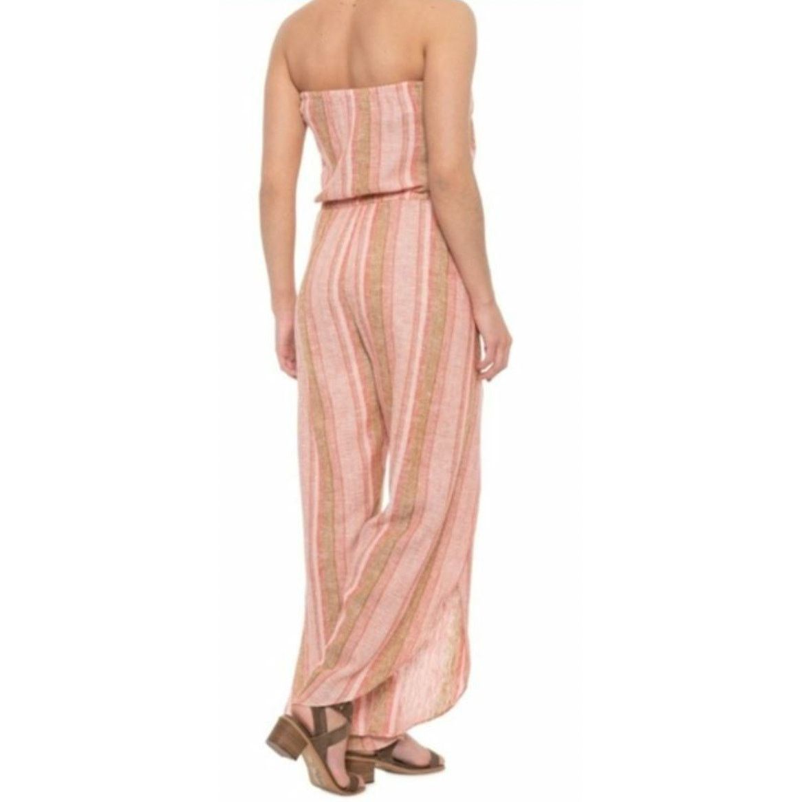 Drew Drew Emerson Strapless Split Leg Jumpsuit L Size 30" / US 8 / IT 44 - 3 Thumbnail