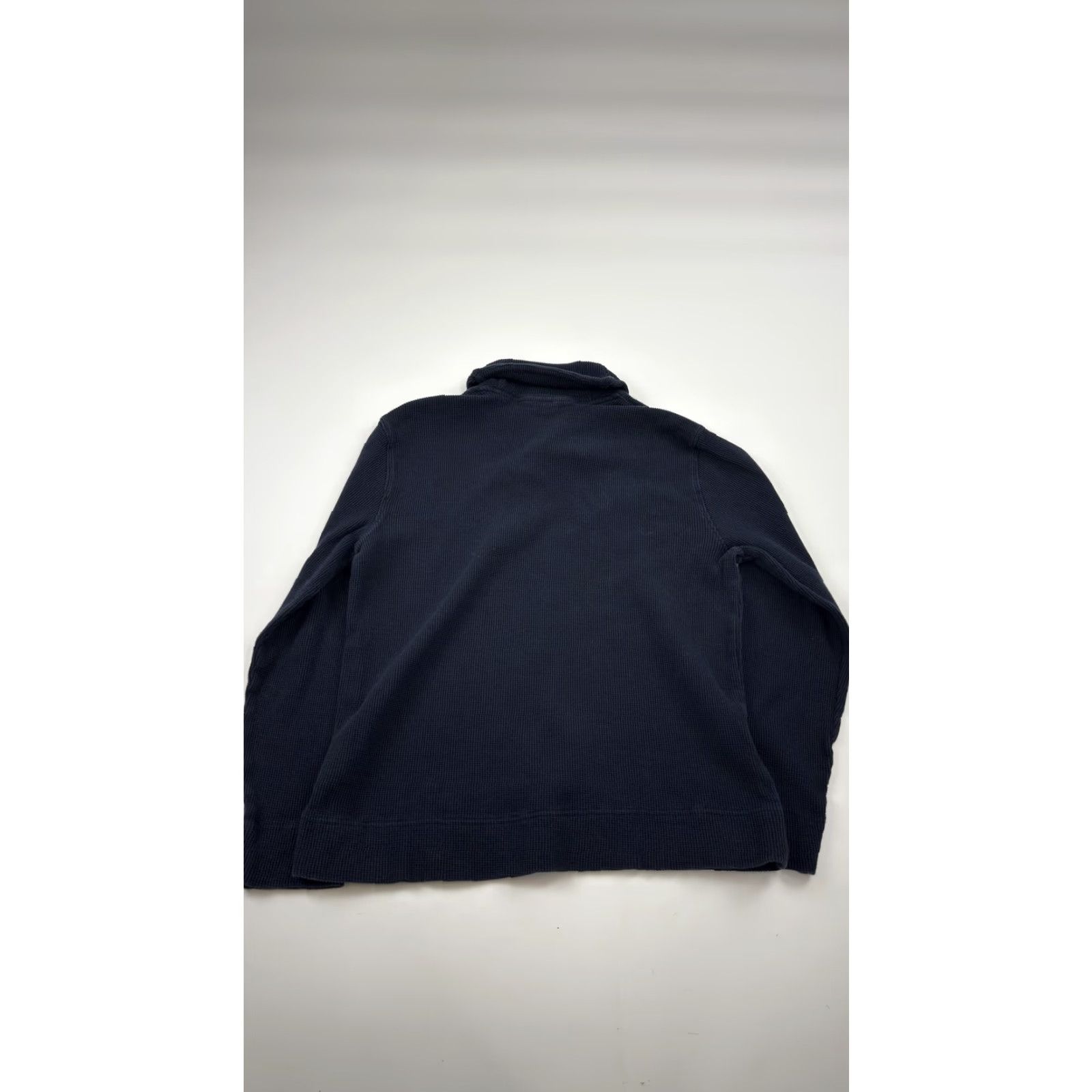 Michael Kors Michael Kors Sweater Mens Large Navy Blue Shawl Collar Waffle-Knit Pullover Casual Size US L / EU 52-54 / 3 - 6 Thumbnail