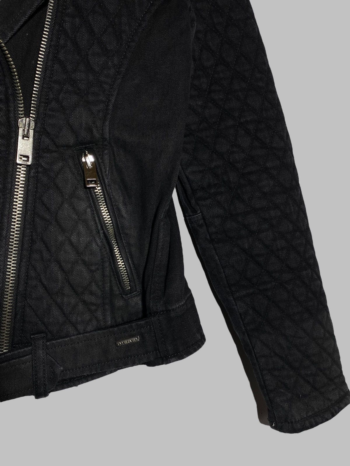 Diesel Vintage Diesel Y2k Quilted Distressed Style Biker Jacket Size S / US 4 / IT 40 - 7 Thumbnail