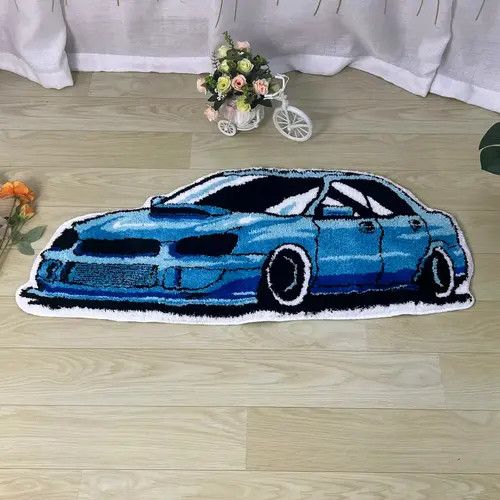 ⚡️Carpet Rug y2k rare race car drift jdm subaru impreza