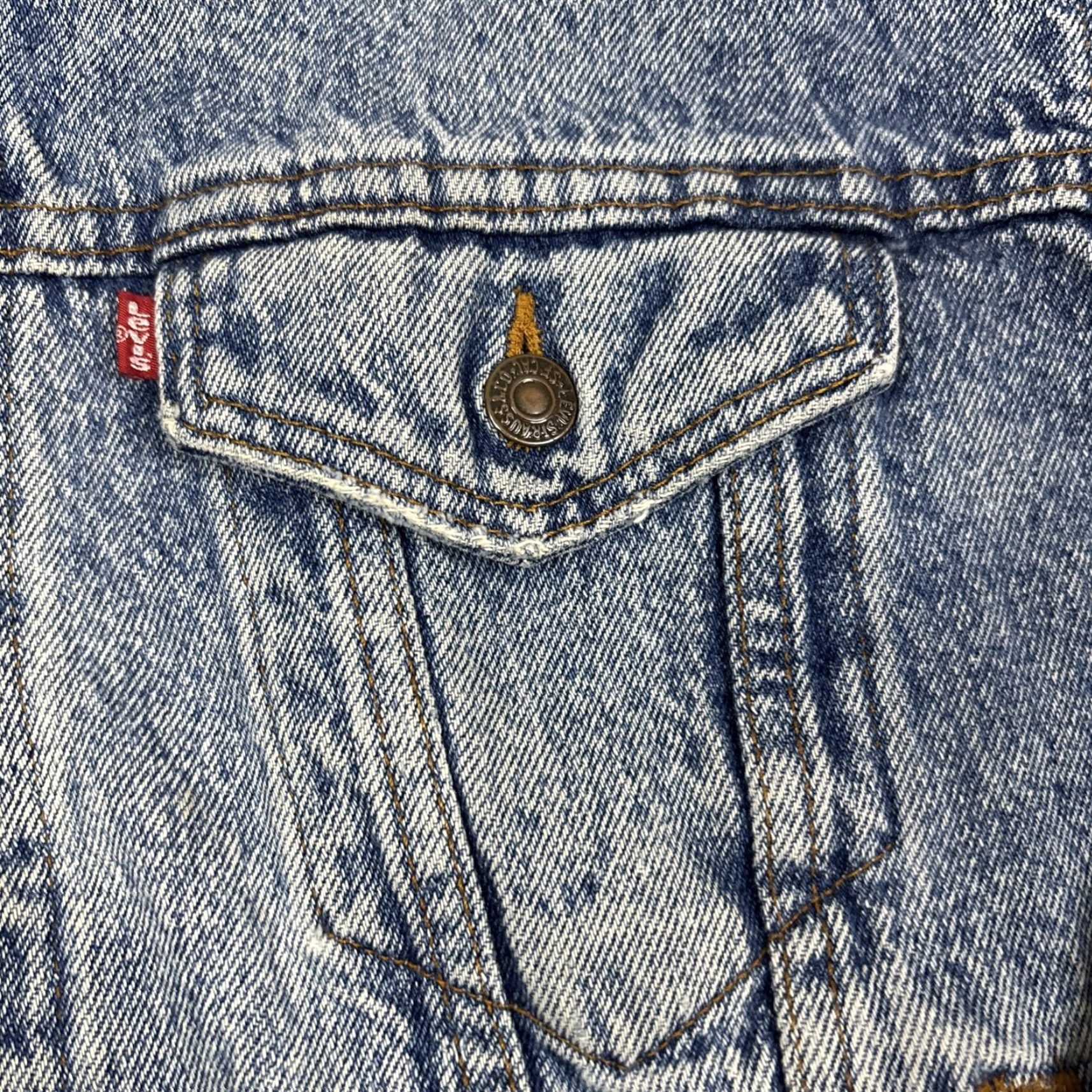 Levi's VINTAGE Levi's 90s Denim 527 Buttons Stamp Trucker Jacket Mens Medium Blue Denim Rockabilly USA Size US M / EU 48-50 / 2 - 3 Thumbnail