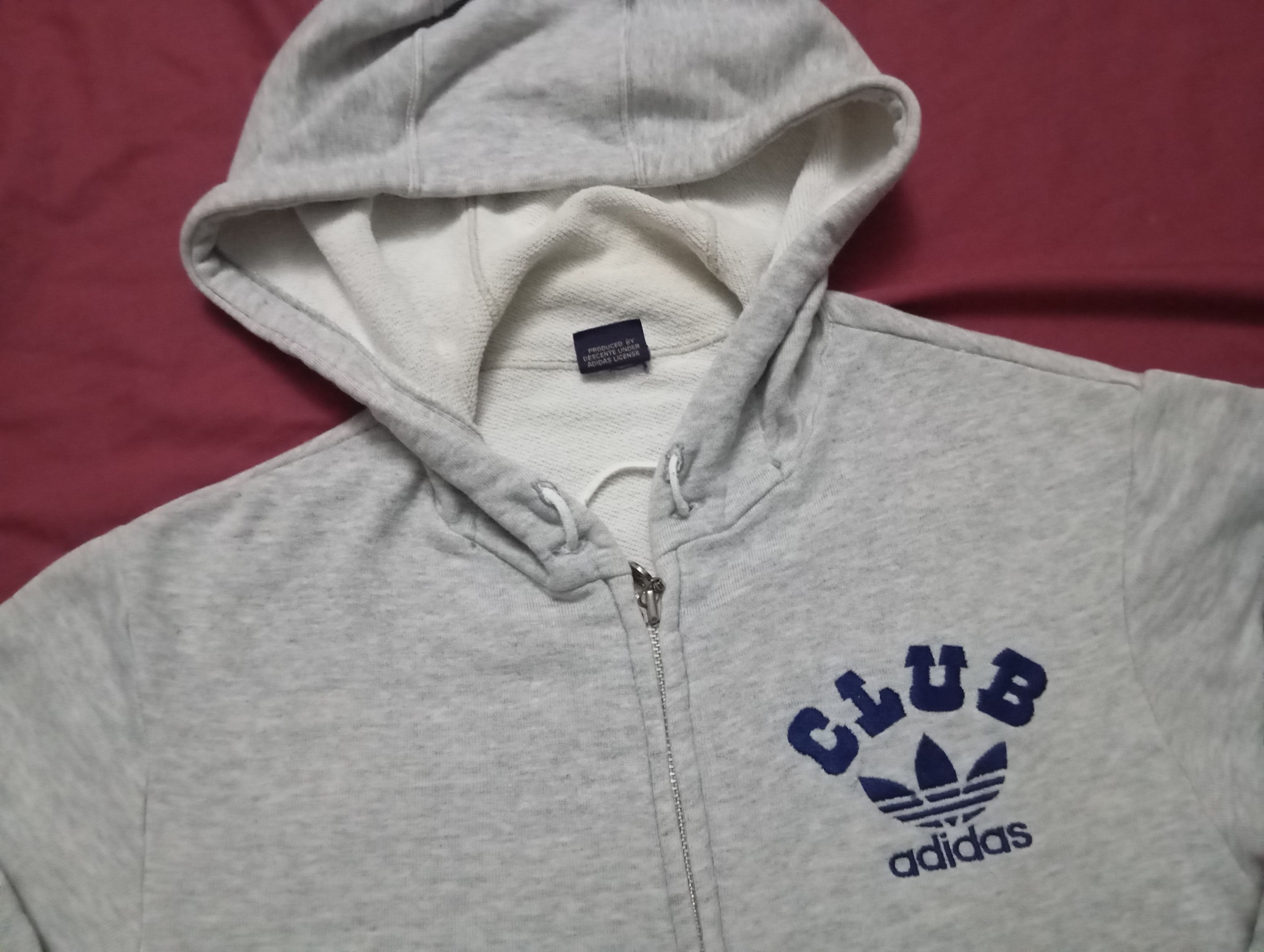 Adidas VTG 90s Club Adidas hoodie zipper vintage retro classic Size US S / EU 44-46 / 1 - 1 Thumbnail