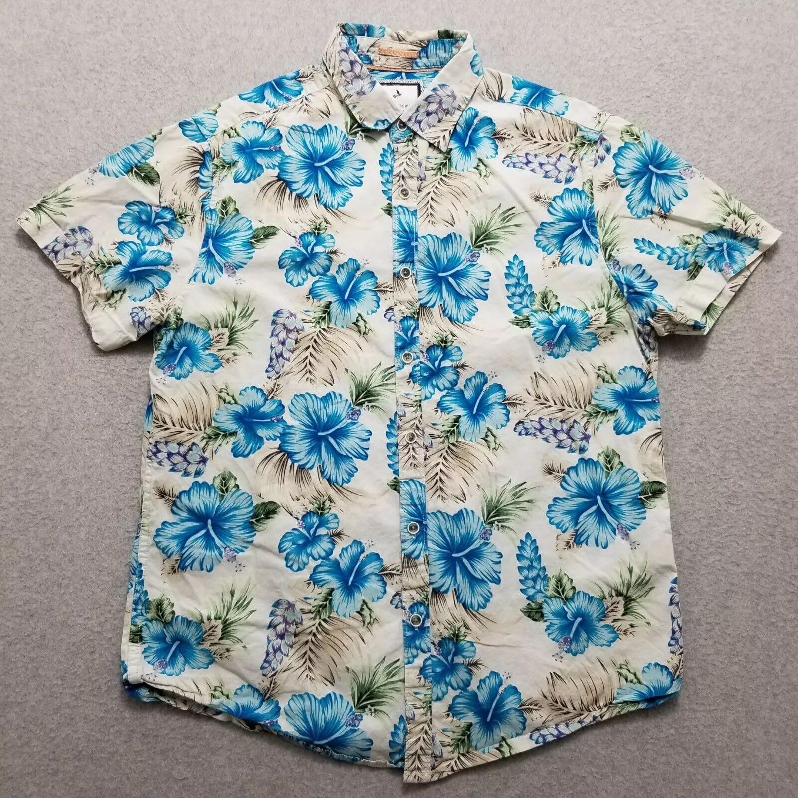 Other Denim & Flower Shirt Men Medium Floral Hawaiian Button Up Size US M / EU 48-50 / 2 - 1 Thumbnail