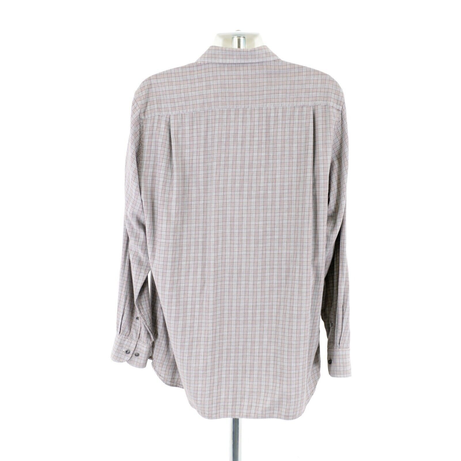 Joseph Abboud Joseph Abboud XLT Tall Gray Brown Glen Plaid Pocket Collared Size US XL / EU 56 / 4 - 6 Thumbnail