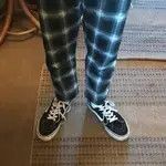 Jean Plaid Design Vintage Pants Men Size US 29 - 3 Thumbnail