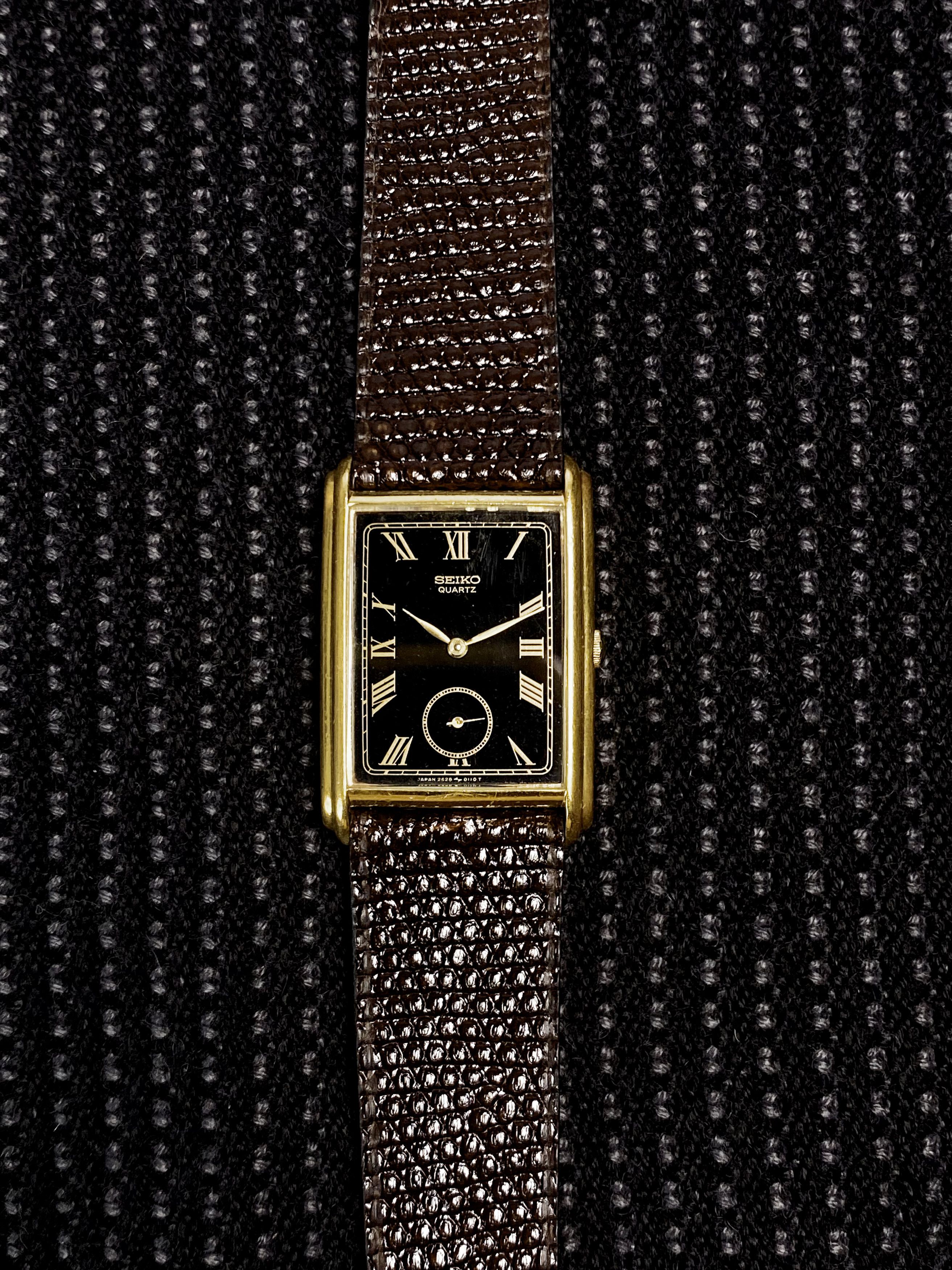 Seiko × Vintage 💥 Vtg 80's Seiko Sub Second Tank Size ONE SIZE - 1 Thumbnail