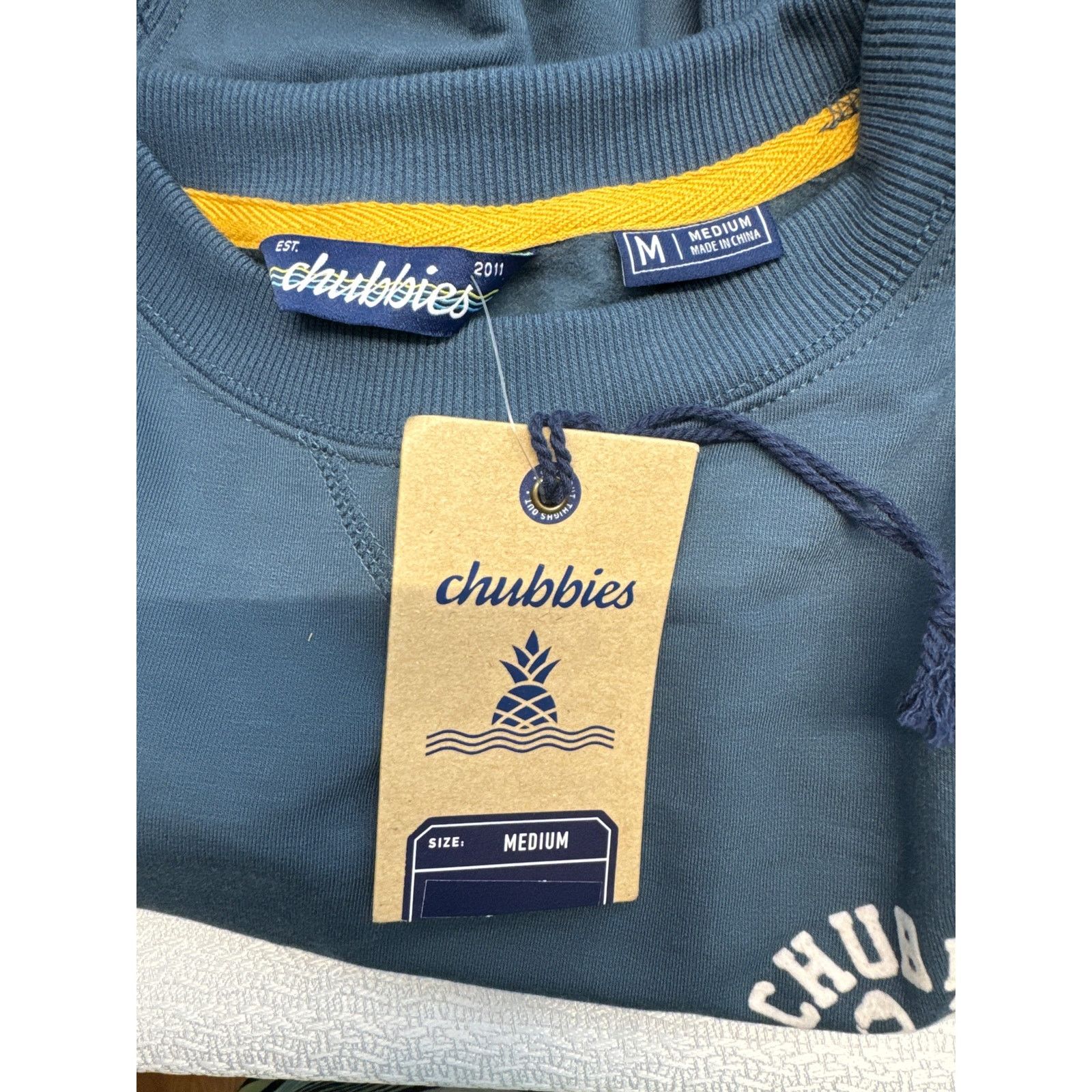Chubbies Chubbies Blue Soft Terry Crewneck Sweatshirt men sz M Size US M / EU 48-50 / 2 - 6 Thumbnail
