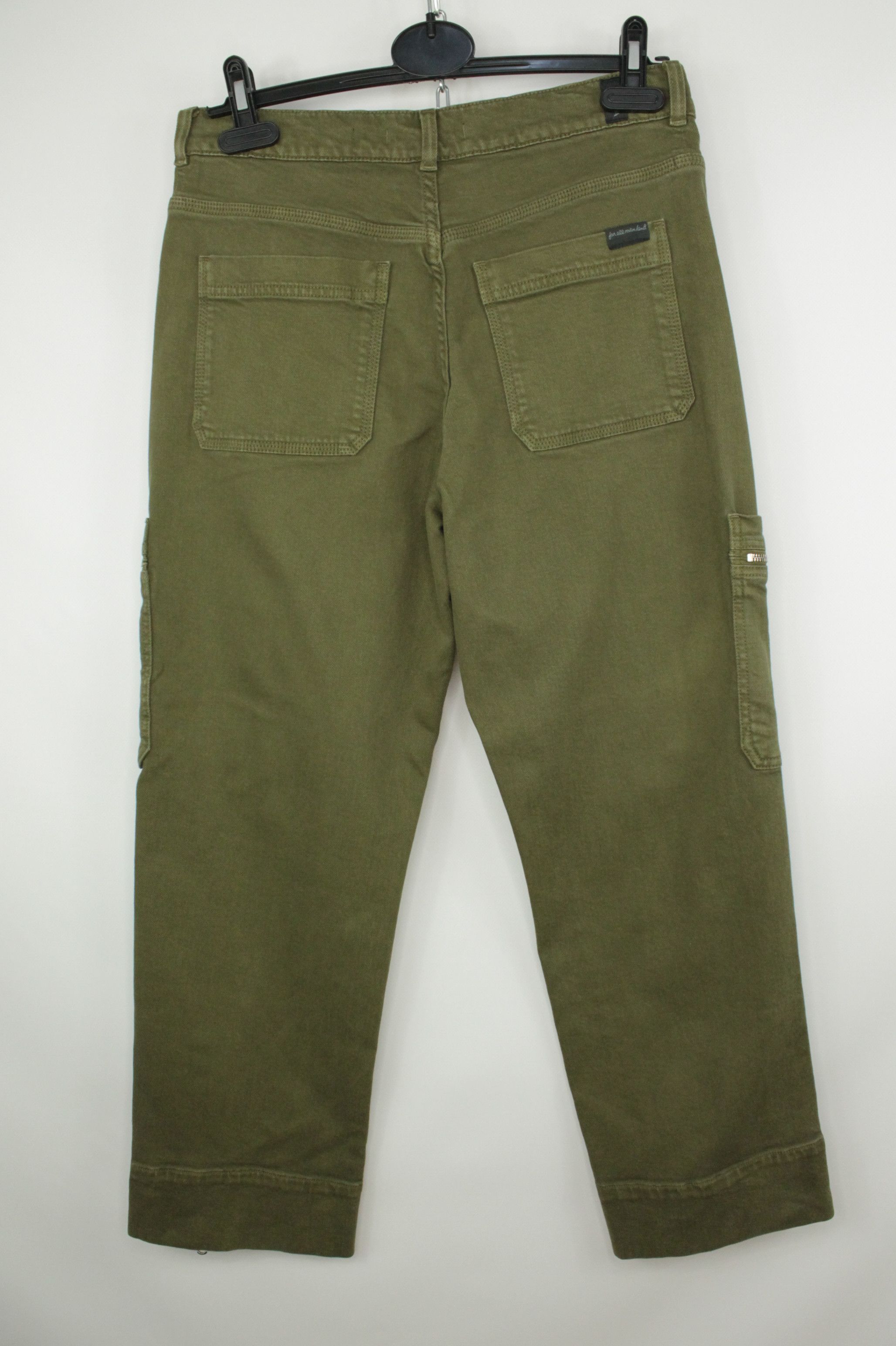 7 For All Mankind 7 For All Mankind Military Green Denim Cargo Pants Women's Size 28" / US 6 / IT 42 - 7 Thumbnail