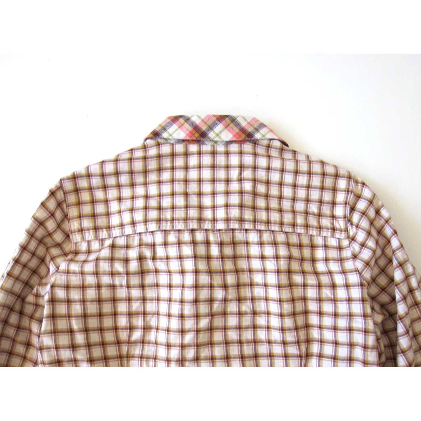 Orvis Orvis Blouse Shirt Women Tunic 100% Cotton Pink Plaid Long Sleeve Collared Small Size S / US 4 / IT 40 - 6 Thumbnail