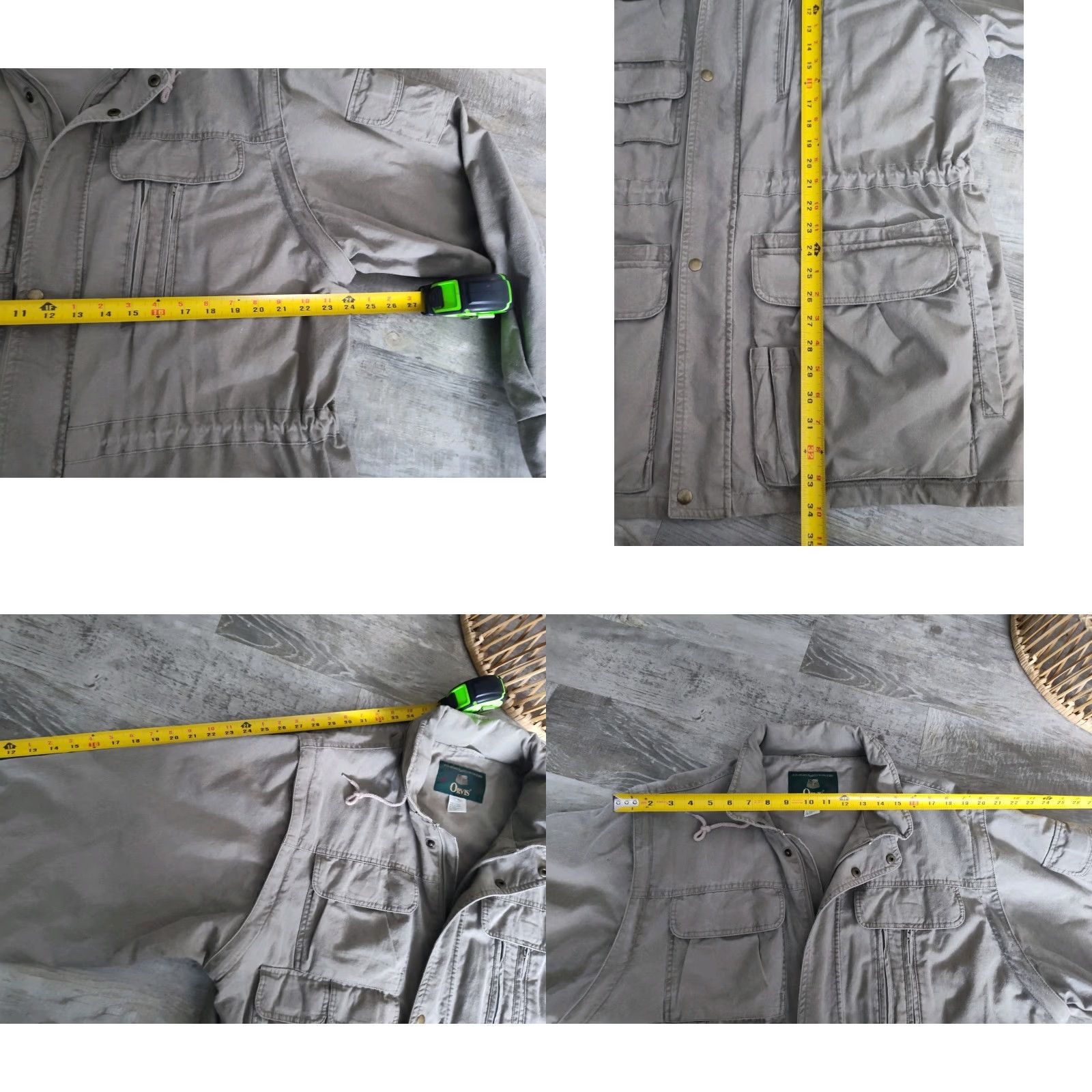 Orvis Vtg Orvis Mens Safari Fishing Military Utility Jacket Olive Green XL Packed Hood Size US XL / EU 56 / 4 - 8 Thumbnail
