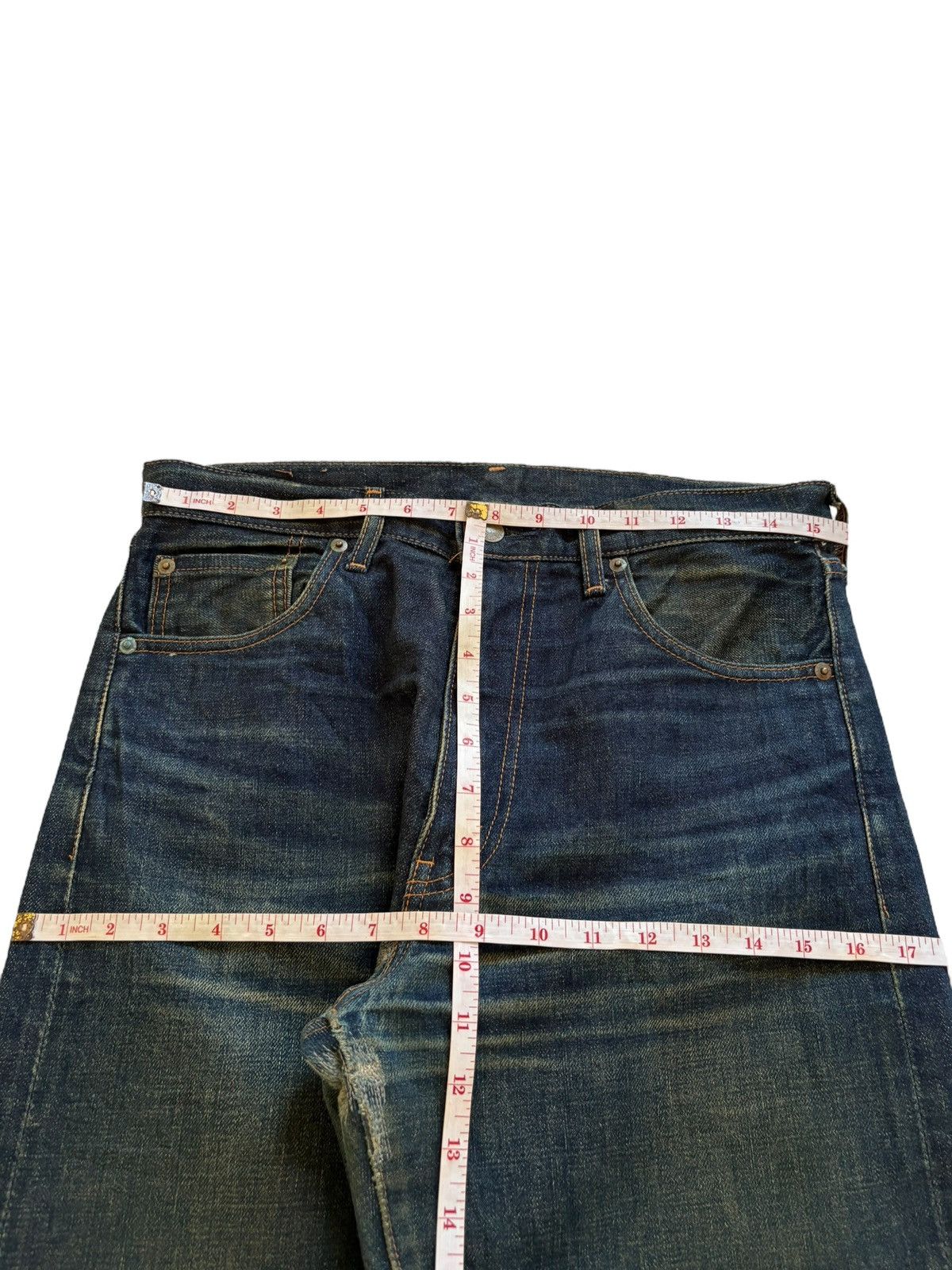 Levi's Vintage 80s Levis 502XX Big E Selvedge Mud Wash Loose Jeans Size US 31 - 13 Thumbnail