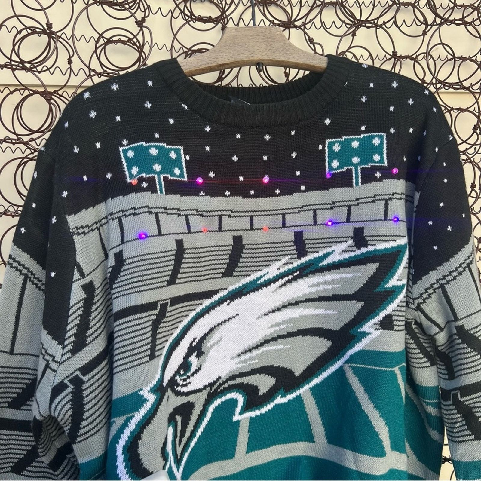 Philadelphia eagles light up ugly sweater deals