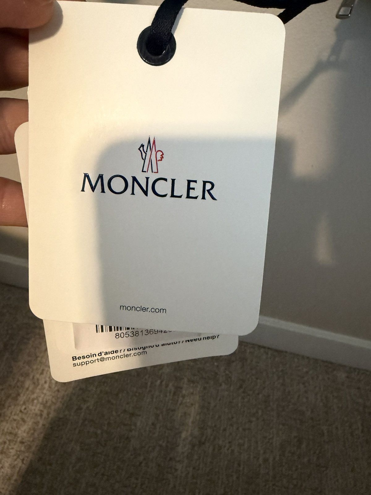 Moncler [BNWT] Moncler Cotton Gabardine Jacket - Navy Blue (Size M) Size US M / EU 48-50 / 2 - 8 Thumbnail