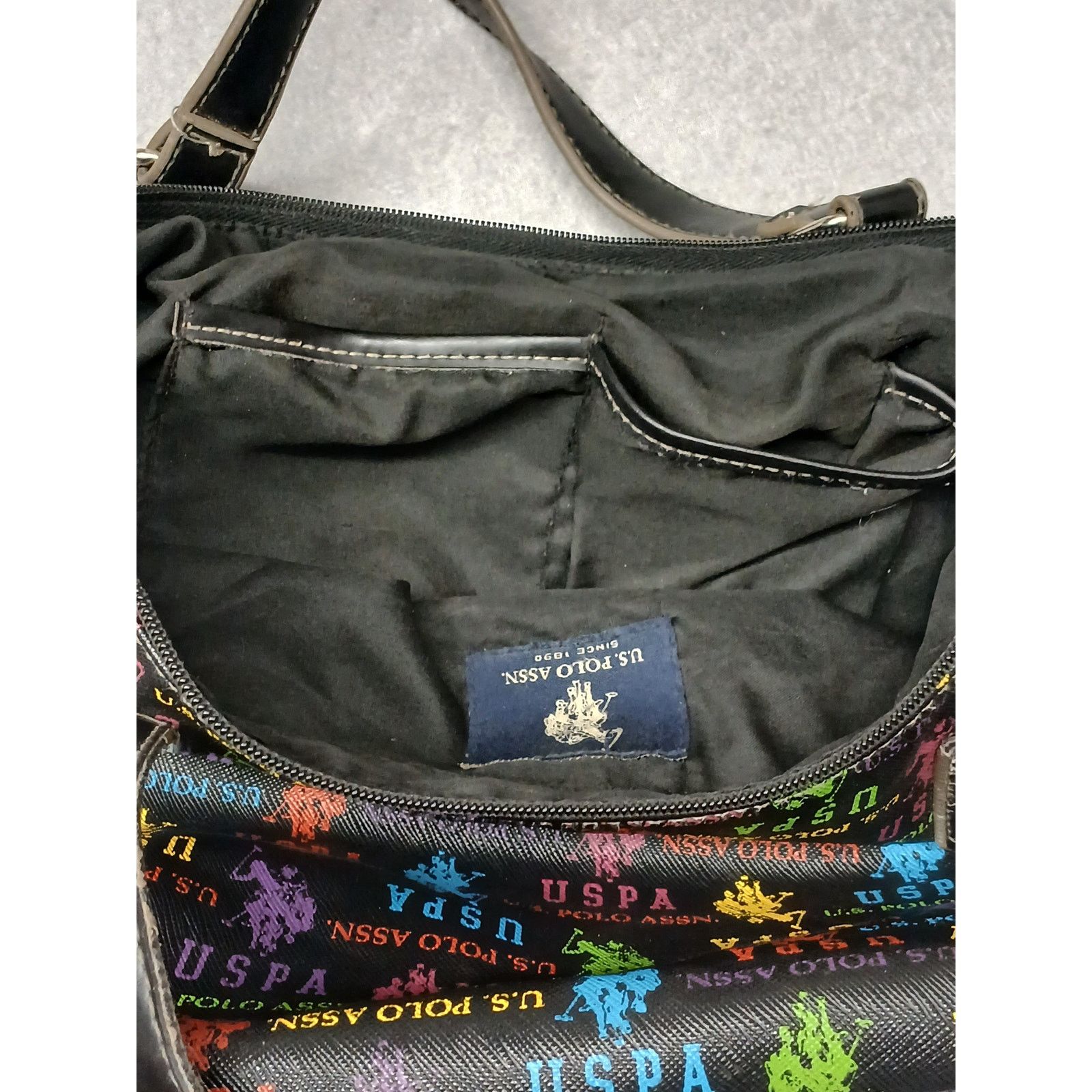 U.S. Polo Assn. U.S. Polo Assn. Nylon Multicolor Logo Shoulder Tote Bag Size ONE SIZE - 7 Thumbnail