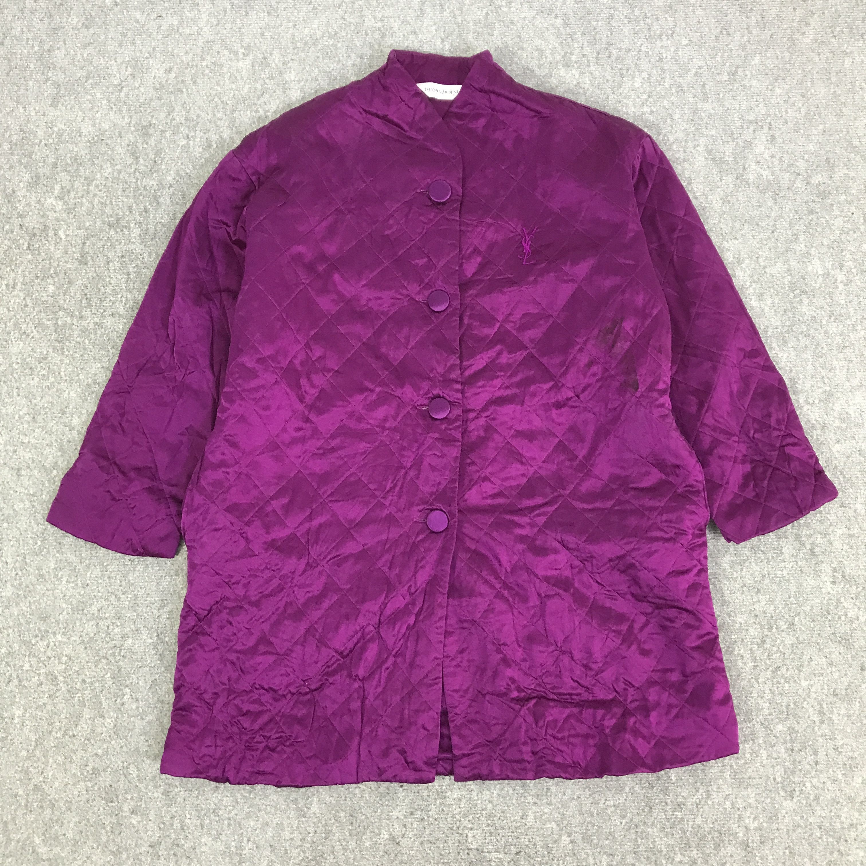 Yves Saint Laurent YVES SAINT LAURENT WOMAN BUTTON JACKET K78B15 Size M / US 6-8 / IT 42-44 - 1 Thumbnail