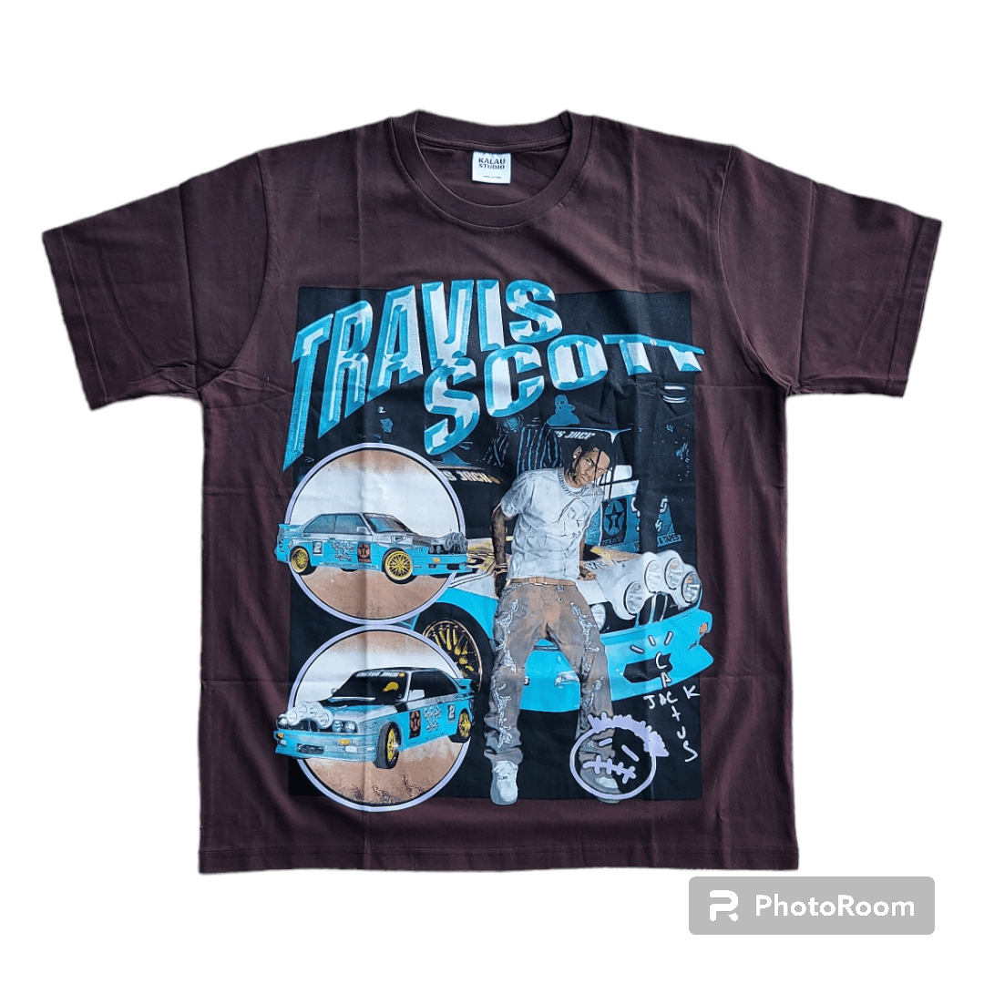 Band Tees × Rap Tees 💥Travis Scott La Flame Rap T Shirt Size US XL / EU 56 / 4 - 1 Thumbnail