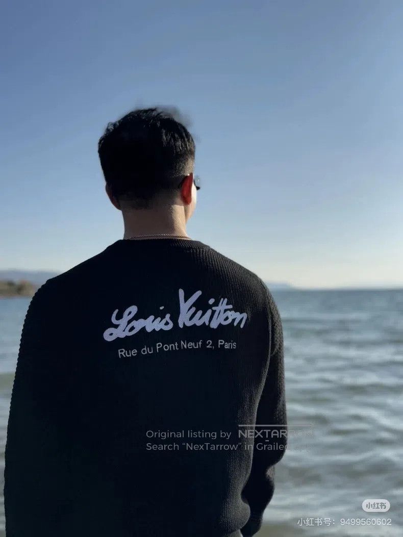 Louis Vuitton Louis Vuitton Nigo co-branded black sweater Size S / US 4 / IT 40 - 7 Thumbnail
