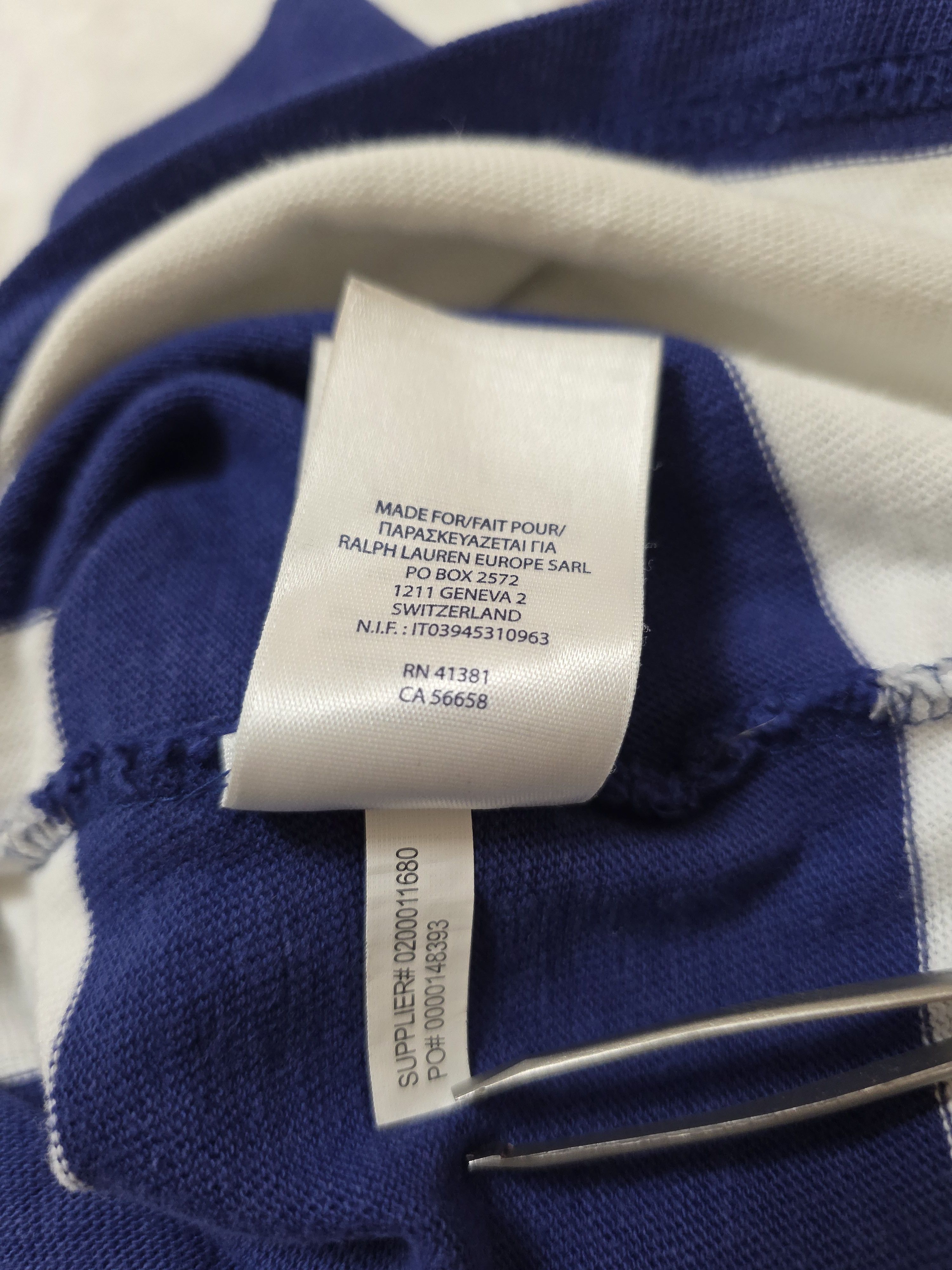 Polo Ralph Lauren POLO RALPH LAUREN VINTAGE RUGBY SHIRT 90s LONG STRIPED Size US XXL / EU 58 / 5 - 9 Thumbnail
