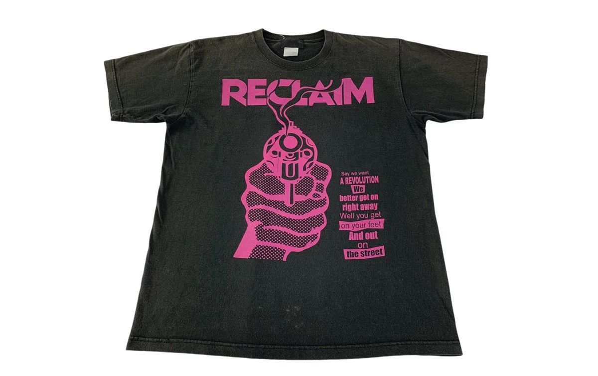 Vintage Hype Reclaim A Revolution Big Pistol Printed Tee Size US L / EU 52-54 / 3 - 1 Thumbnail