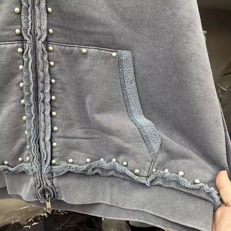 Other Streetwear Patchwork Zip Hip Hop Metal Hoodie Size US L / EU 52-54 / 3 - 3 Thumbnail