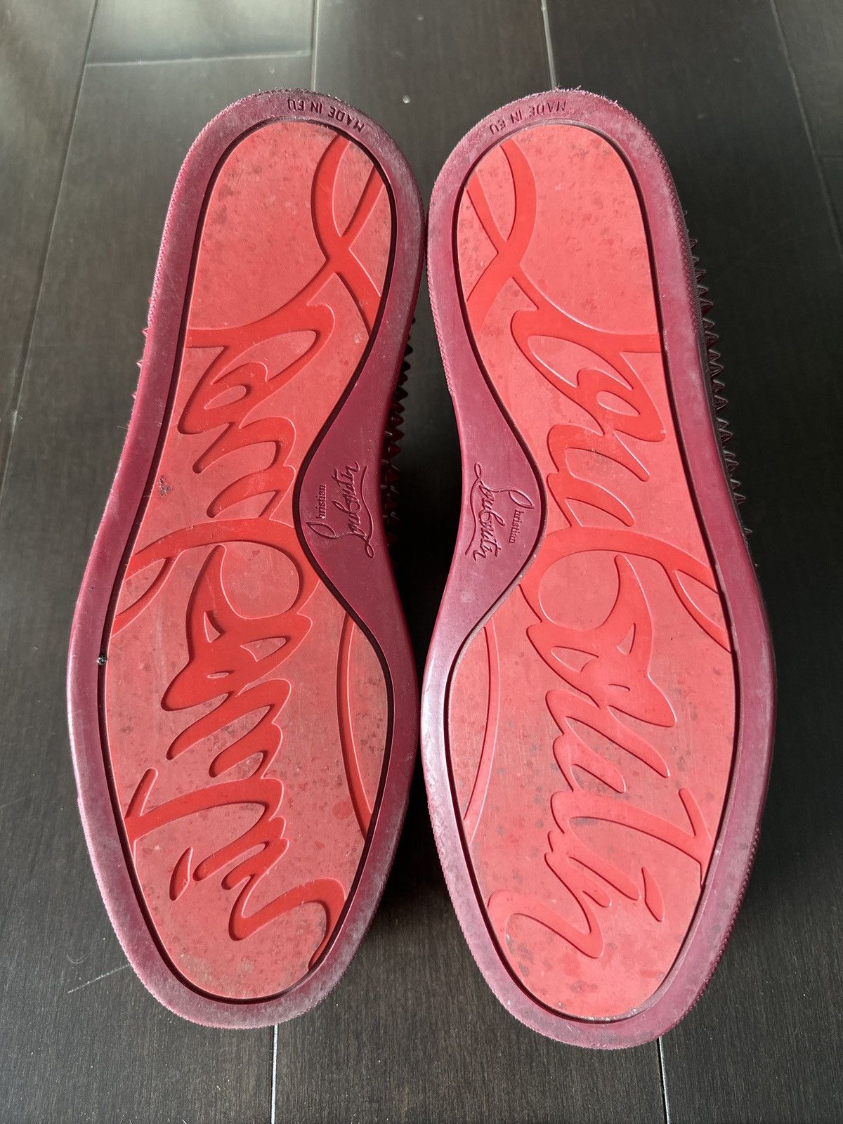 Christian Louboutin Roller-boat flat patent leather spiked shoes Size US 7 / EU 40 - 5 Thumbnail
