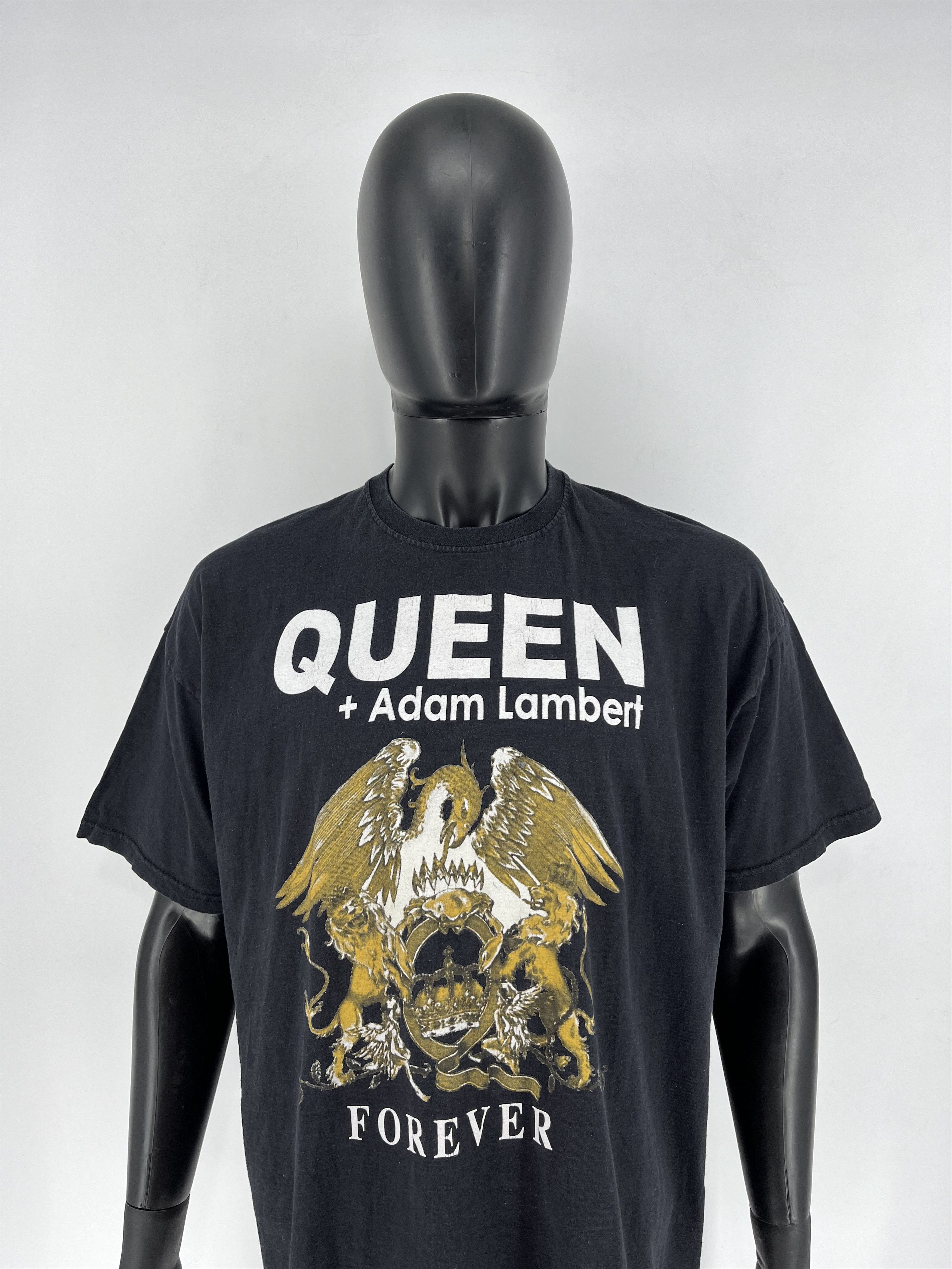 Band Tees × Vintage 2014 Queen + Adam Lambert Live in Concert Tee Punk Rock Band Size US XXL / EU 58 / 5 - 1 Thumbnail