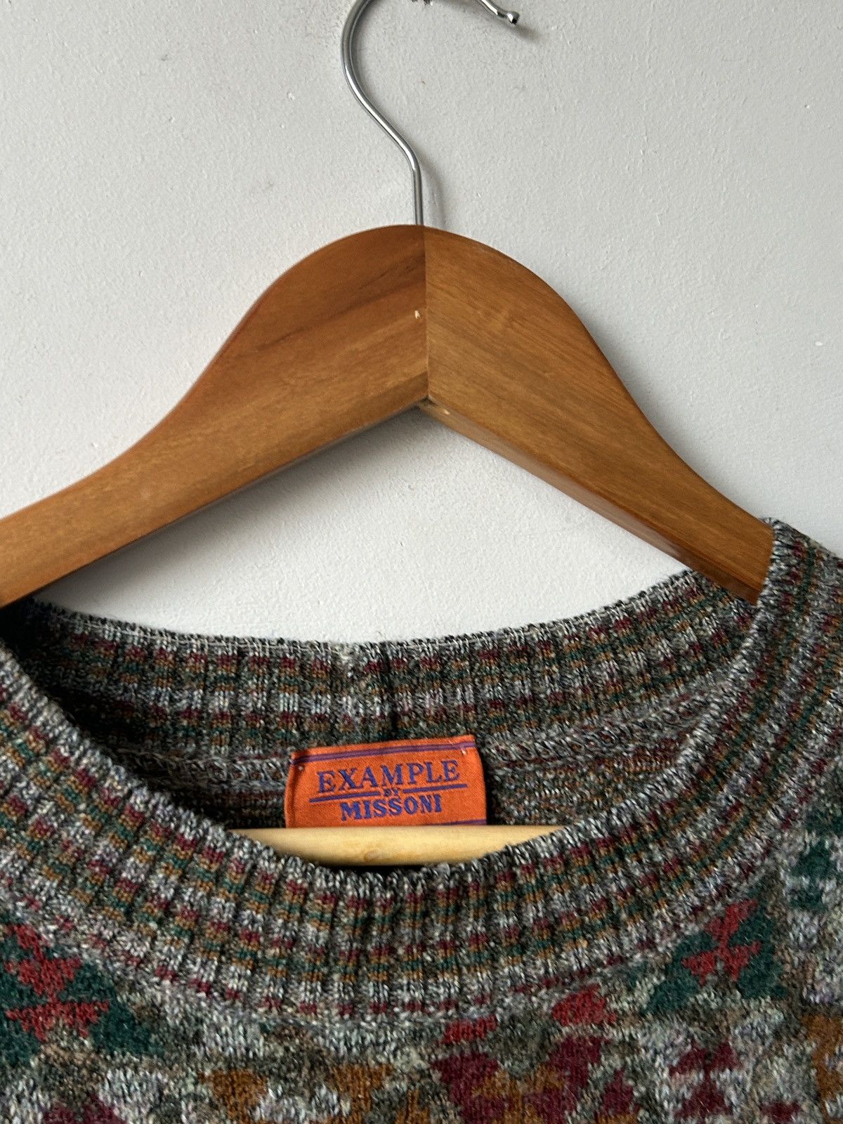 Missoni × Vintage Missoni Geometric Wool Knit Sweater Mens Size L/M Jumper Size US L / EU 52-54 / 3 - 3 Thumbnail