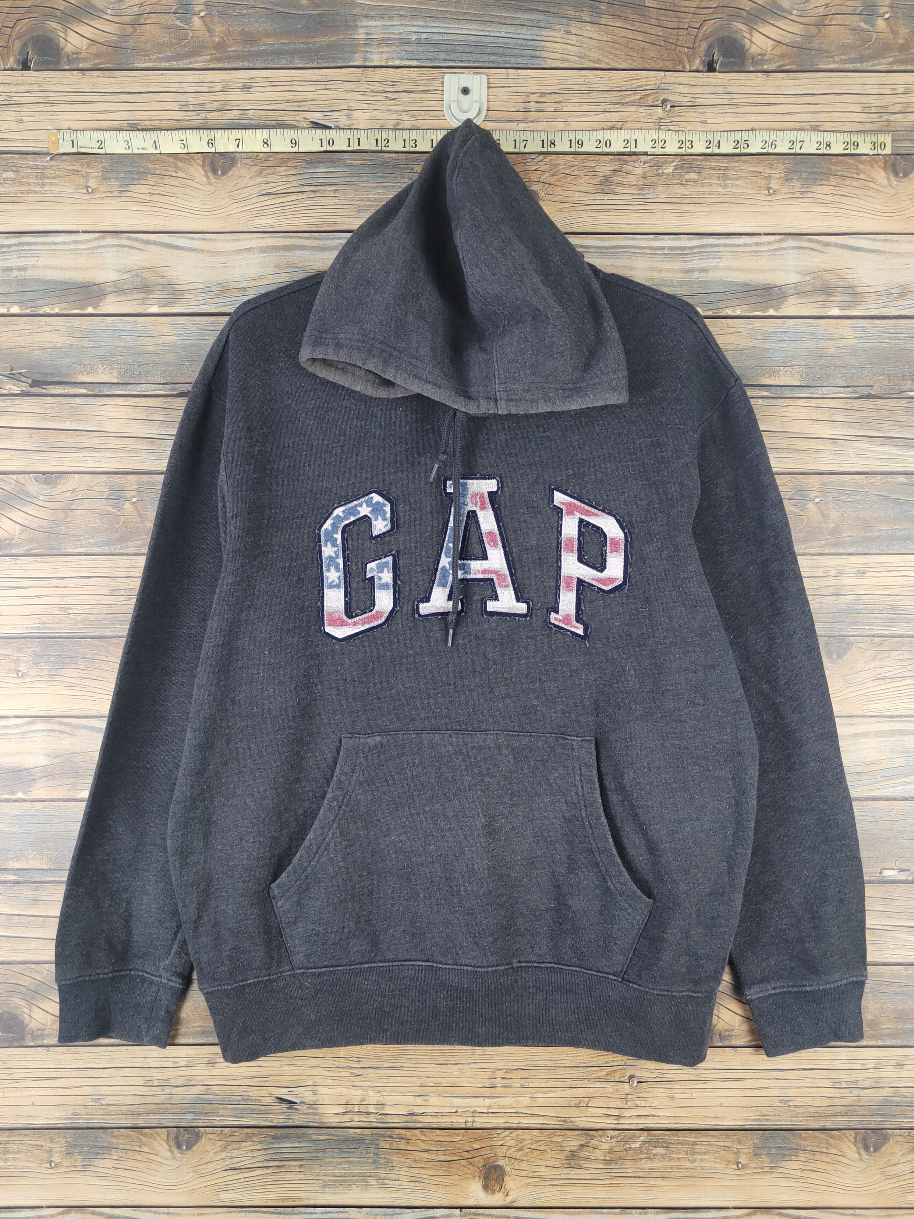 Japanese Brand DL Gap Black Hoodie Sweatshirts #1684 Size US M / EU 48-50 / 2 - 1 Thumbnail