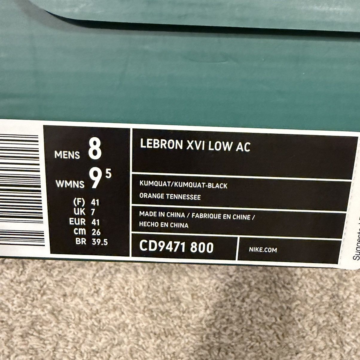 Nike Nike LeBron 16 Low Atmos Safari Size US 8 / EU 41 - 8 Thumbnail