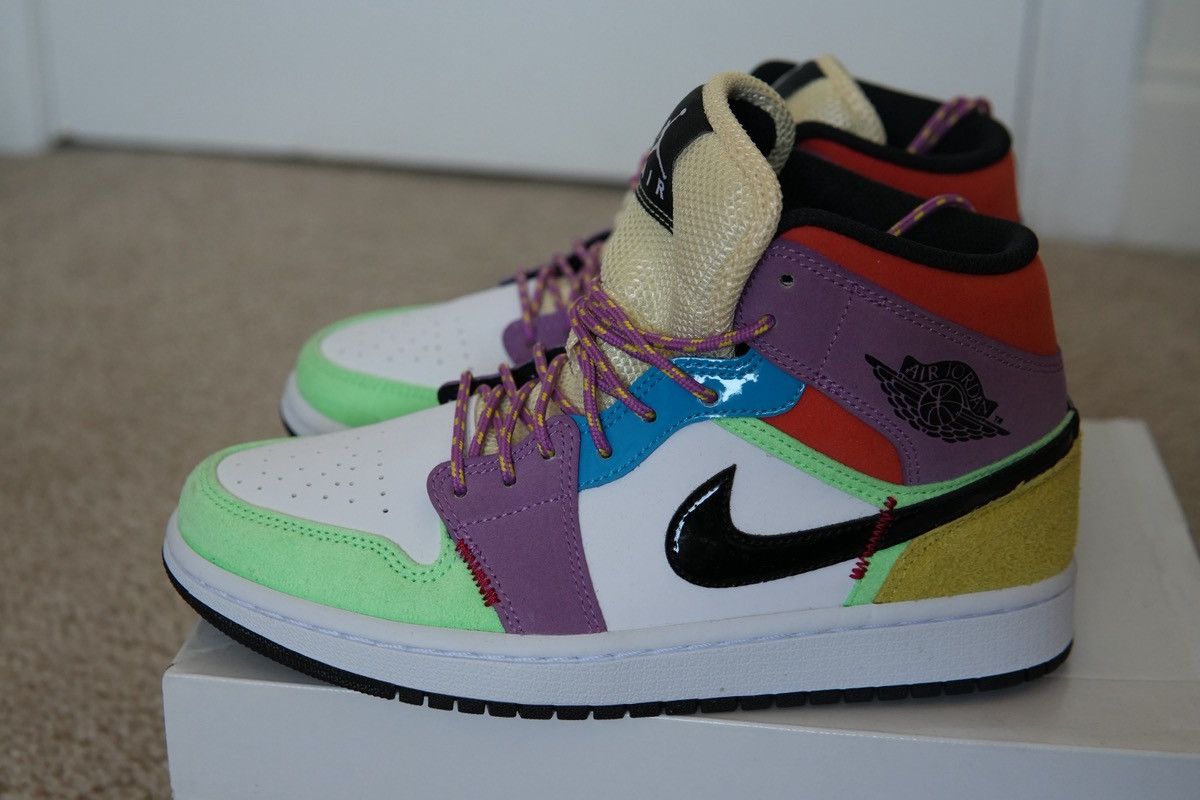 Nike Jordan 1 Mid SE Lightbulb Team Orange Size US 7.5 / IT 37.5 - 2 Thumbnail