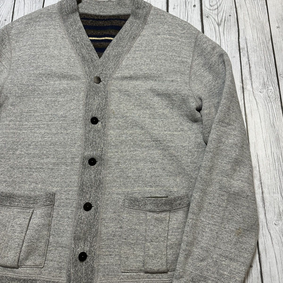 Nigel Cabourn Nigel Cabourn blanket lined cardigan sweatshirt Size US L / EU 52-54 / 3 - 3 Thumbnail