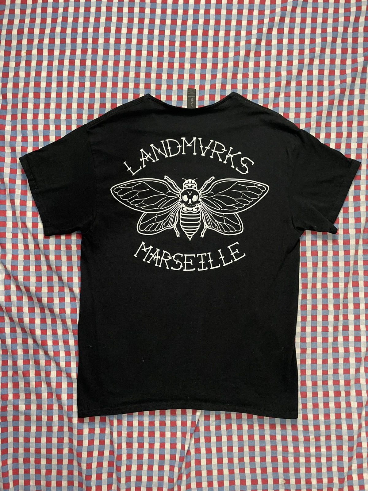 Gildan Landmvrks Marseille logo band shirt Size US L / EU 52-54 / 3 - 4 Thumbnail