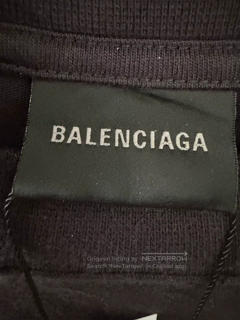 Balenciaga Balenciaga Earth print ripped short sleeve Size US S / EU 44-46 / 1 - 3 Thumbnail